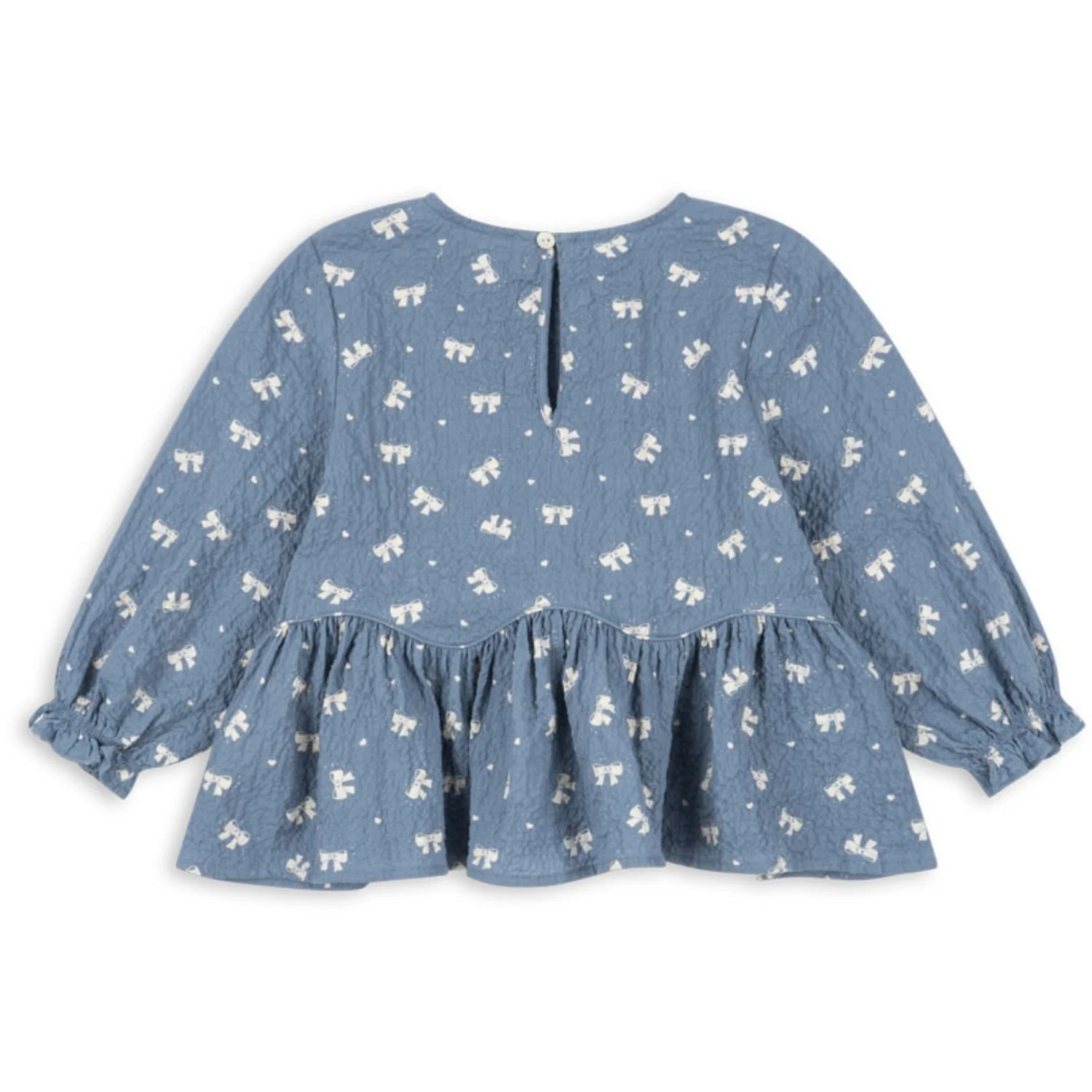 Konges Sløjd Boucle Blue Vida Blouse GOTS - Image 5