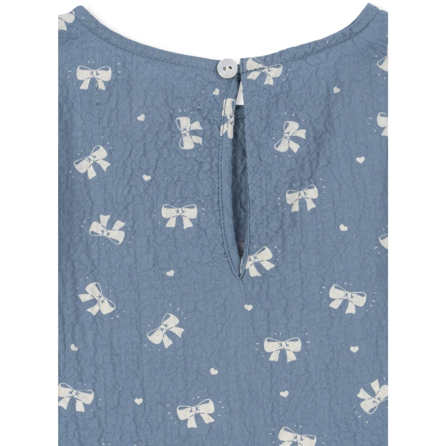 Konges Sløjd Boucle Blue Vida Dress GOTS - Image 4