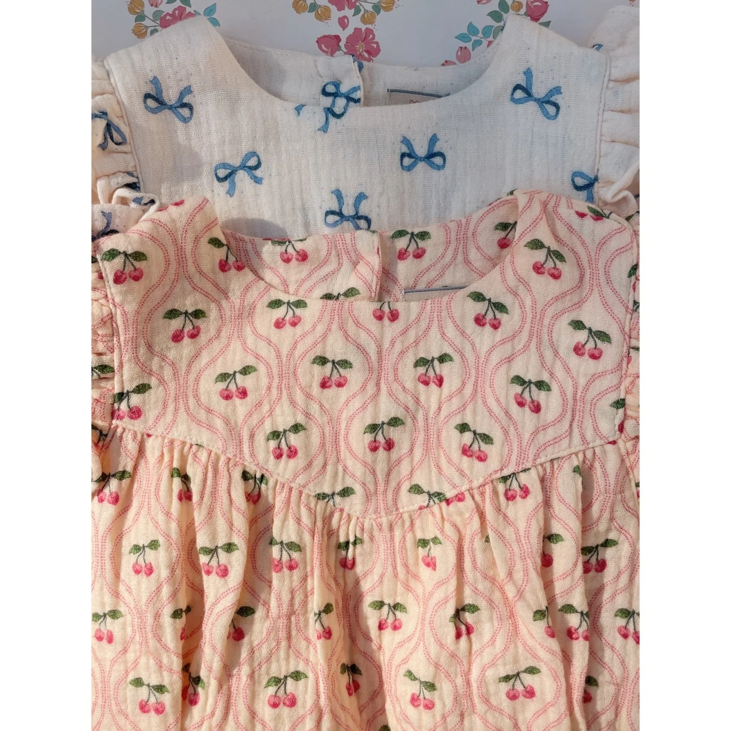 Konges Sløjd Bow Bleu Coco Romper Gots - Image 3