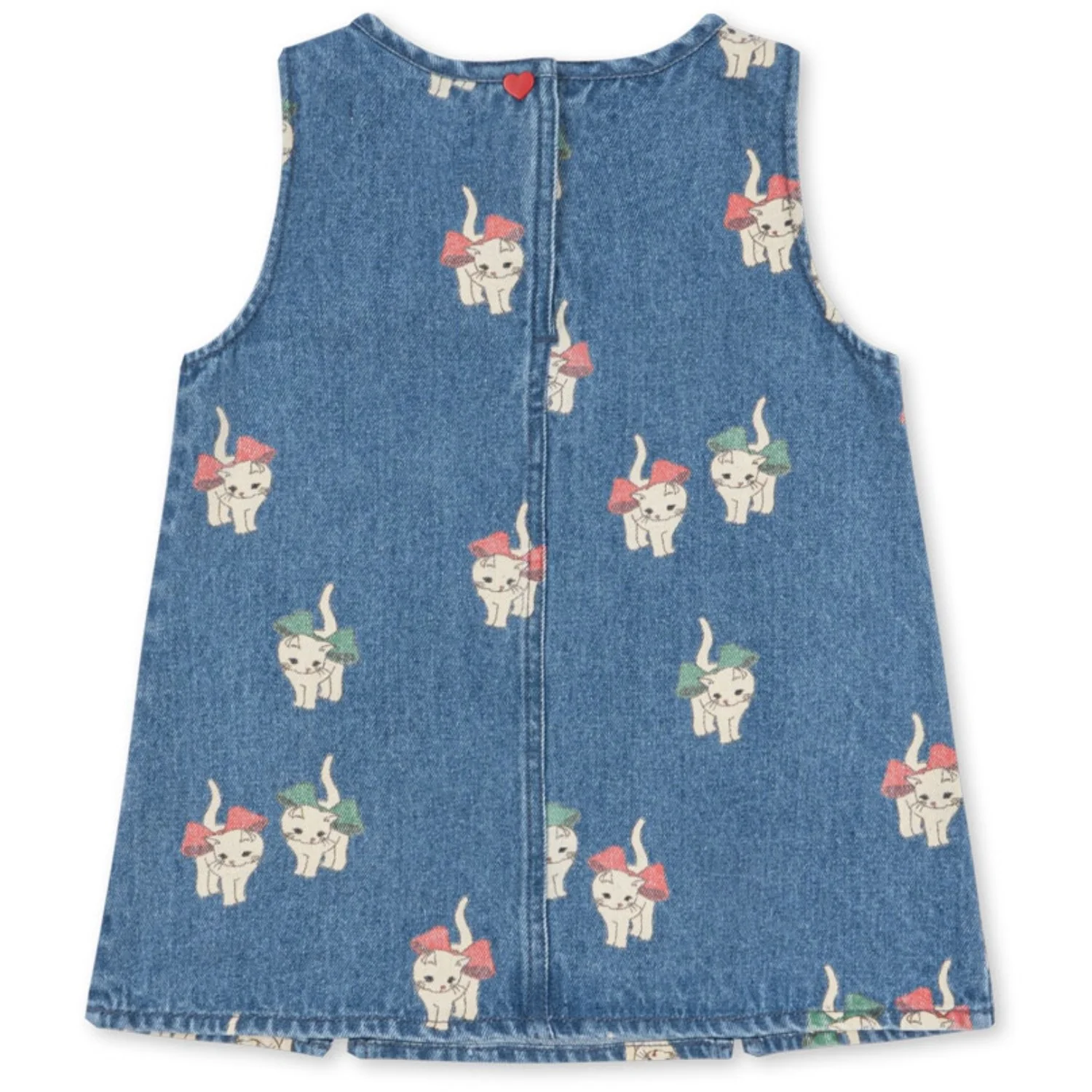 Konges Sløjd Bow Kitty Denim Magot Dress Gots - Image 10
