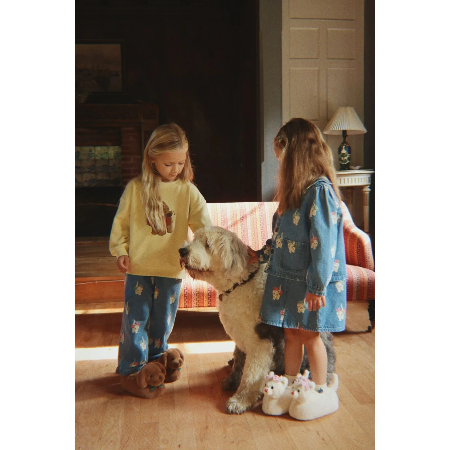 Konges Sløjd Bow Kitty Denim Magot Slit Pants Gots - Image 7