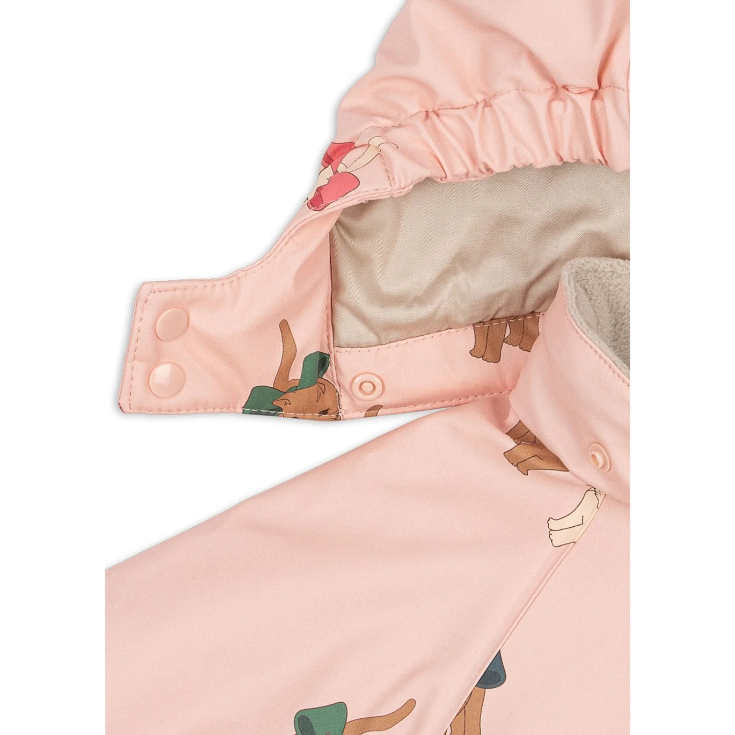 Konges Sløjd Bow Kitty Pink Rain Snowsuit - Image 6