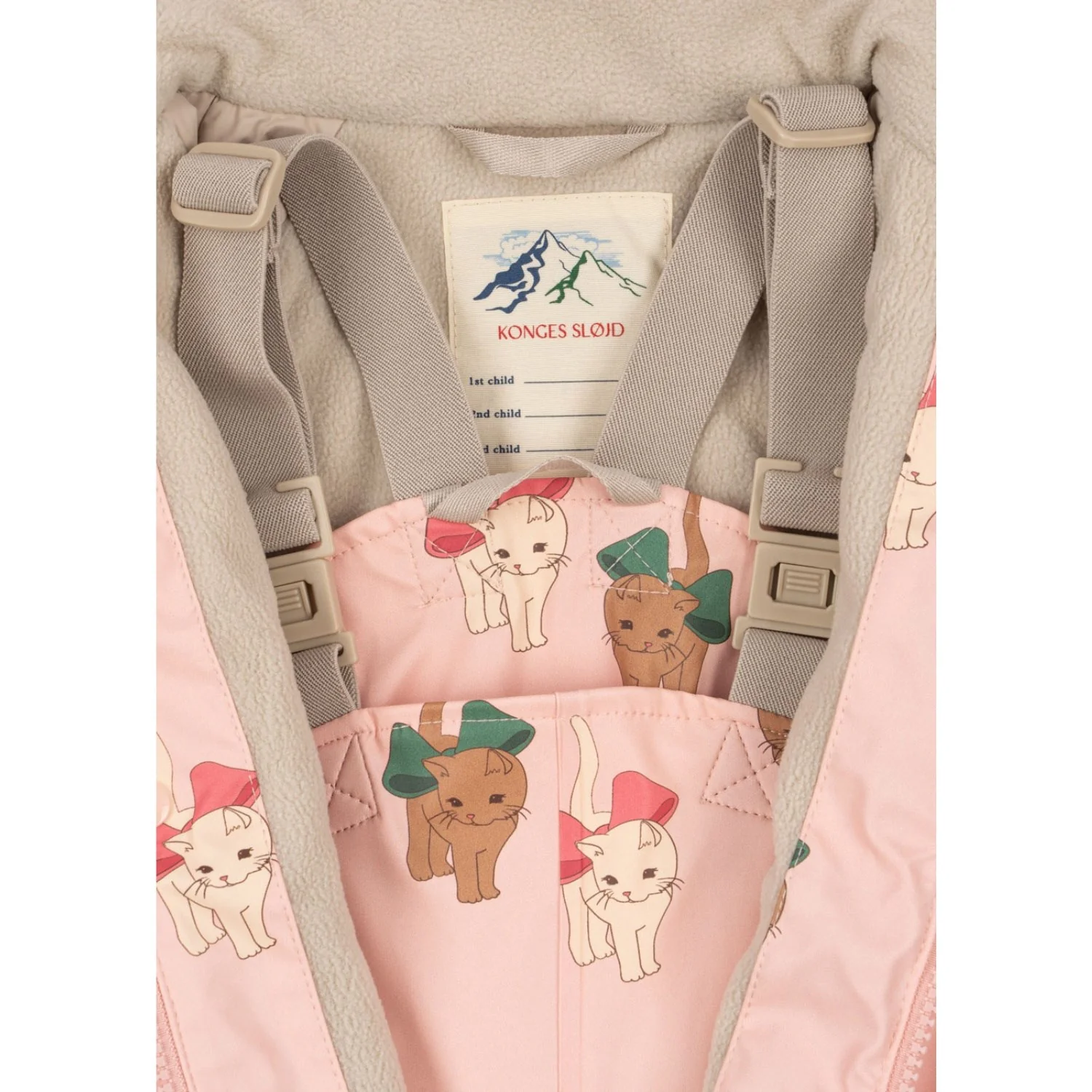 Konges Sløjd Bow Kitty Pink Rainy Palme Set Girl - Image 5