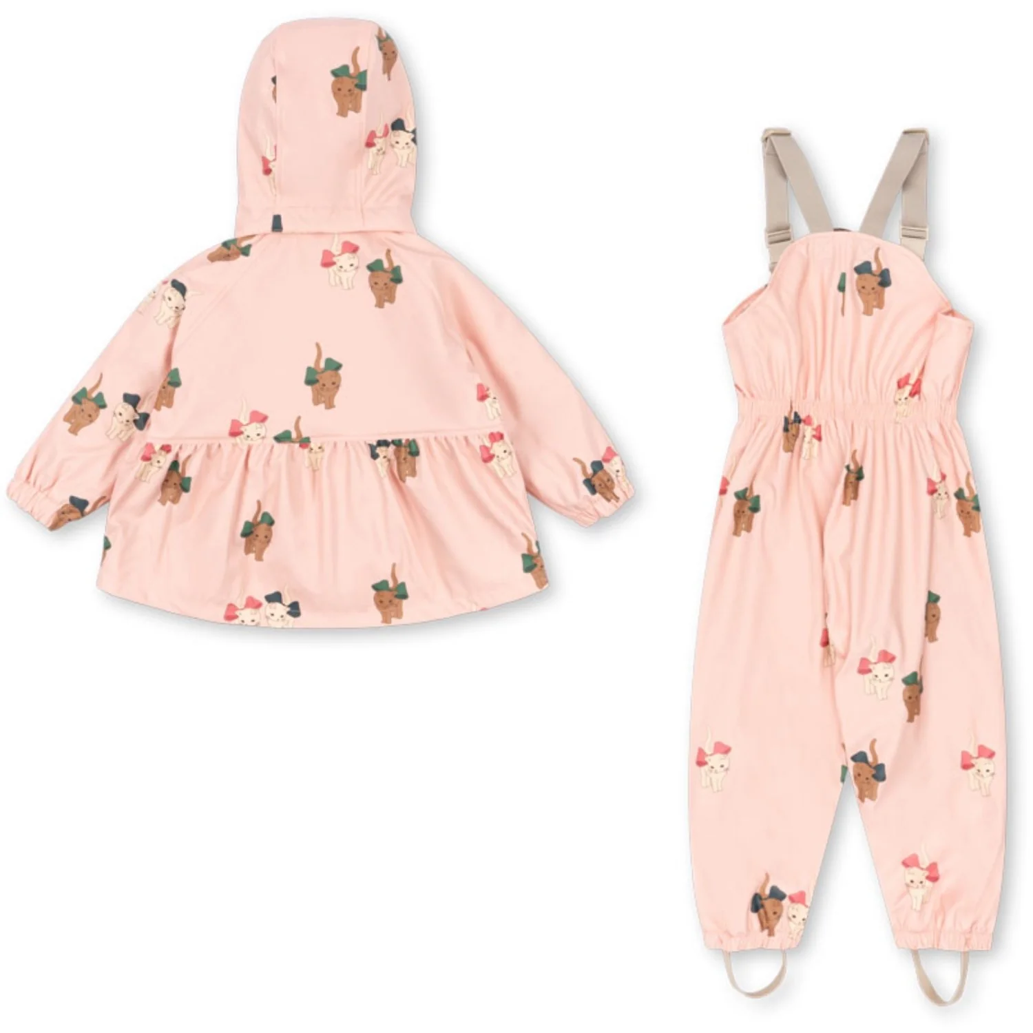 Konges Sløjd Bow Kitty Pink Rainy Palme Set Girl - Image 7