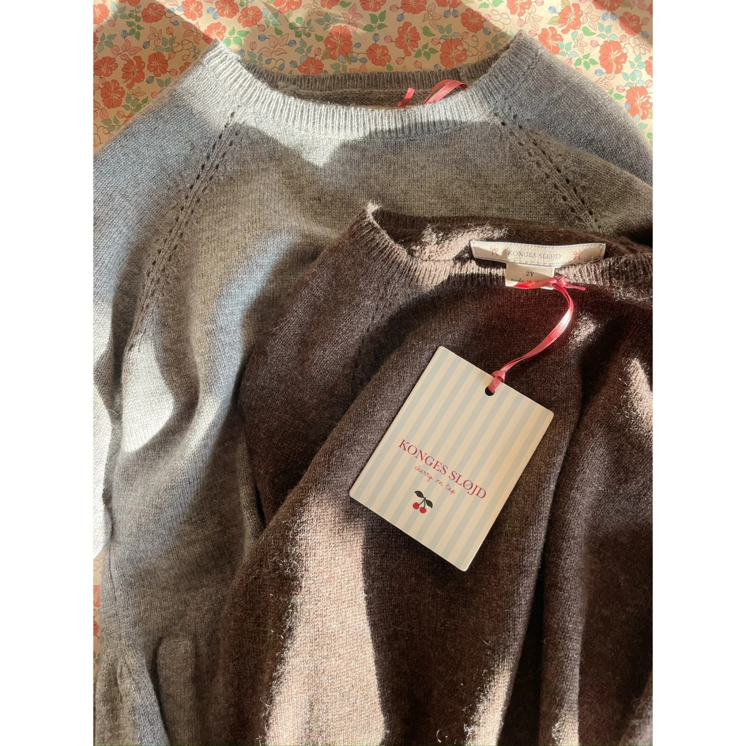 Konges Sløjd Brown Melange Cathy Knit Sweater - Image 4