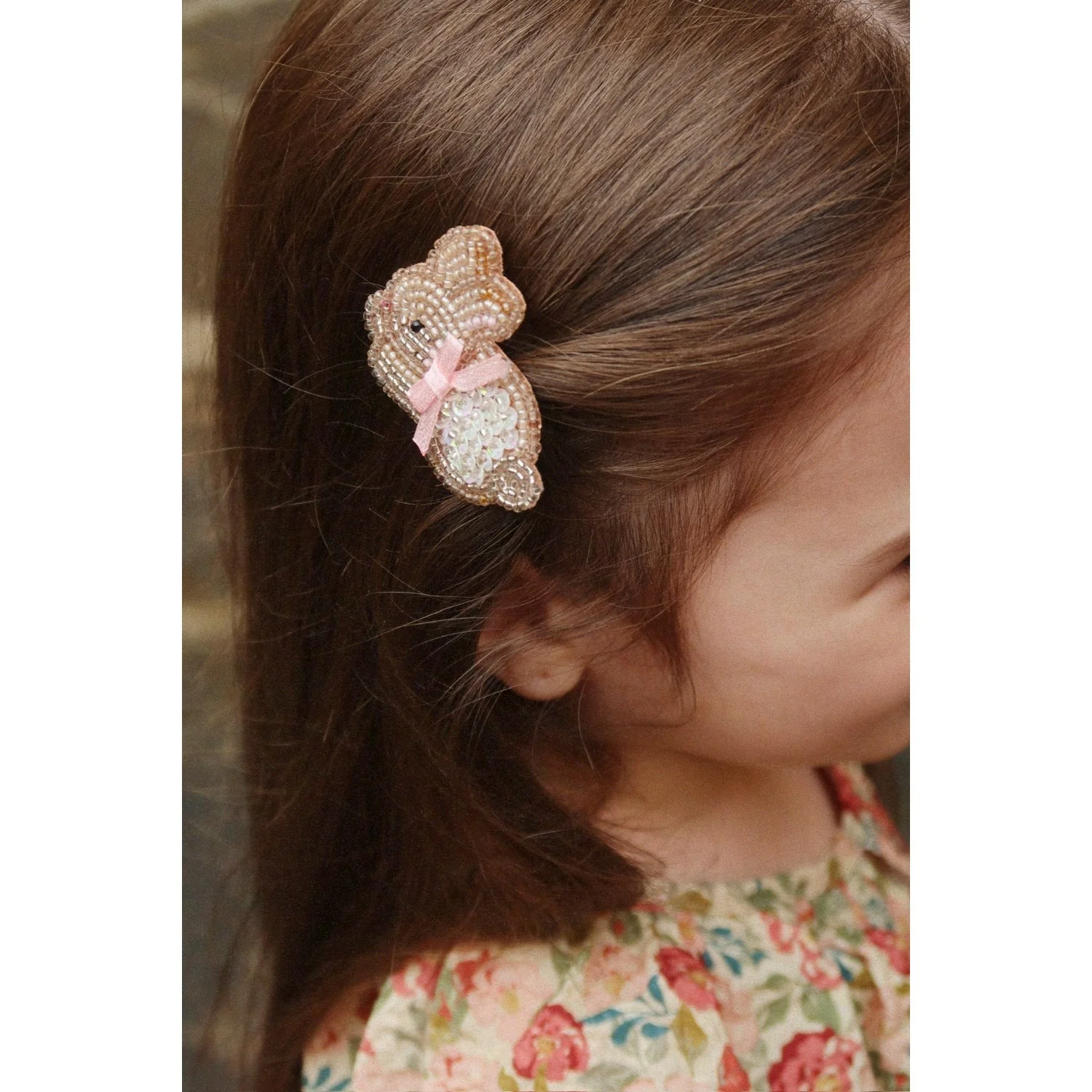 Konges Sløjd Bunny 2 Pack Beaded Bunny Hair Clips - Image 2