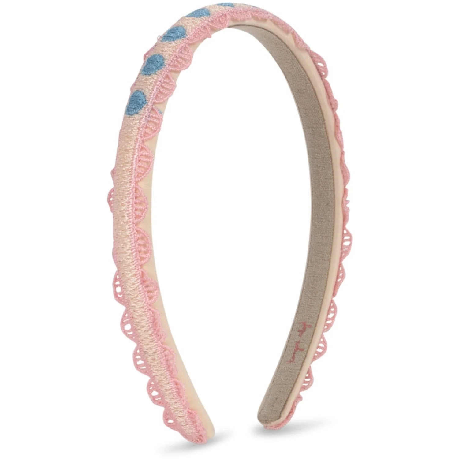Konges Sløjd Buttercream Heart Embroidery Hairbrace - Image 4