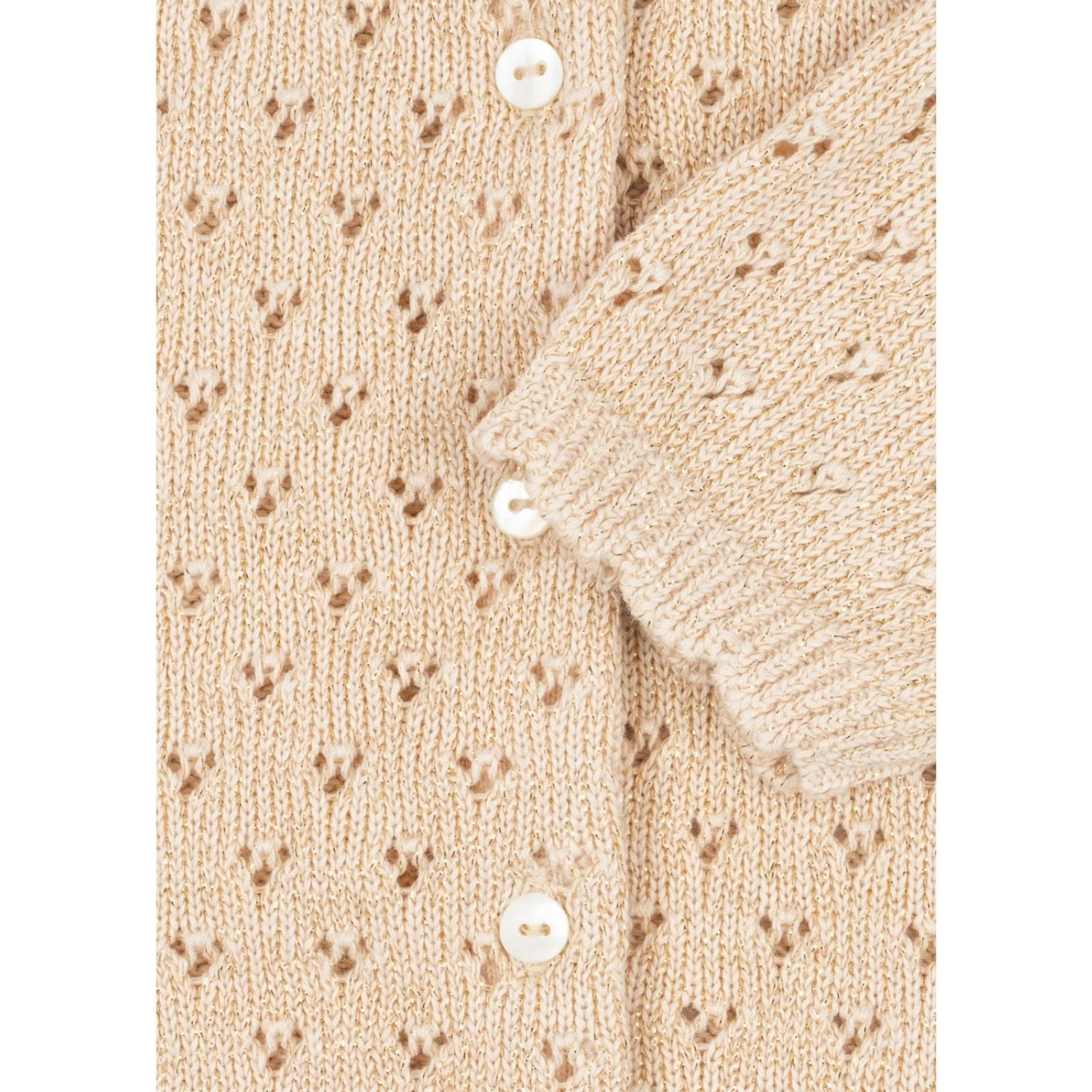 Konges Sløjd Buttercream Holiday Knit Cardigan - Image 3