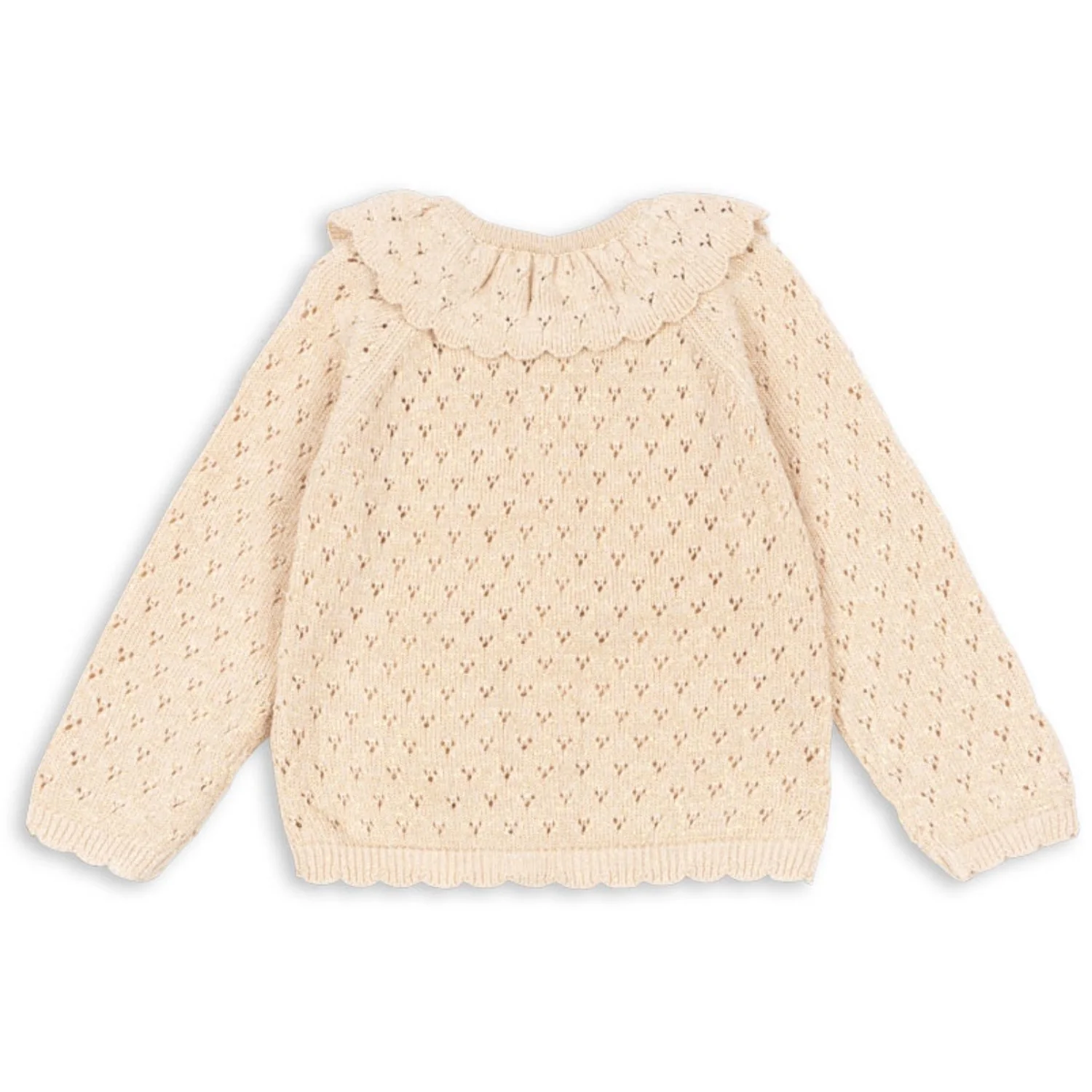 Konges Sløjd Buttercream Holiday Knit Cardigan - Image 4