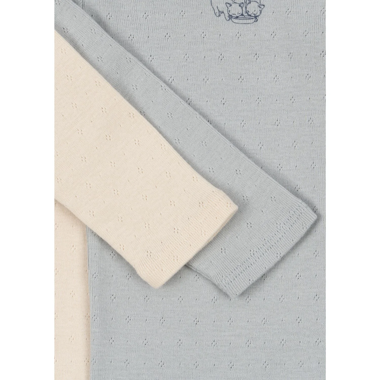 Konges Sløjd Buttercream/Pearl Blue Fanga Perla 2 Pack Ls Body Ocs - Image 3