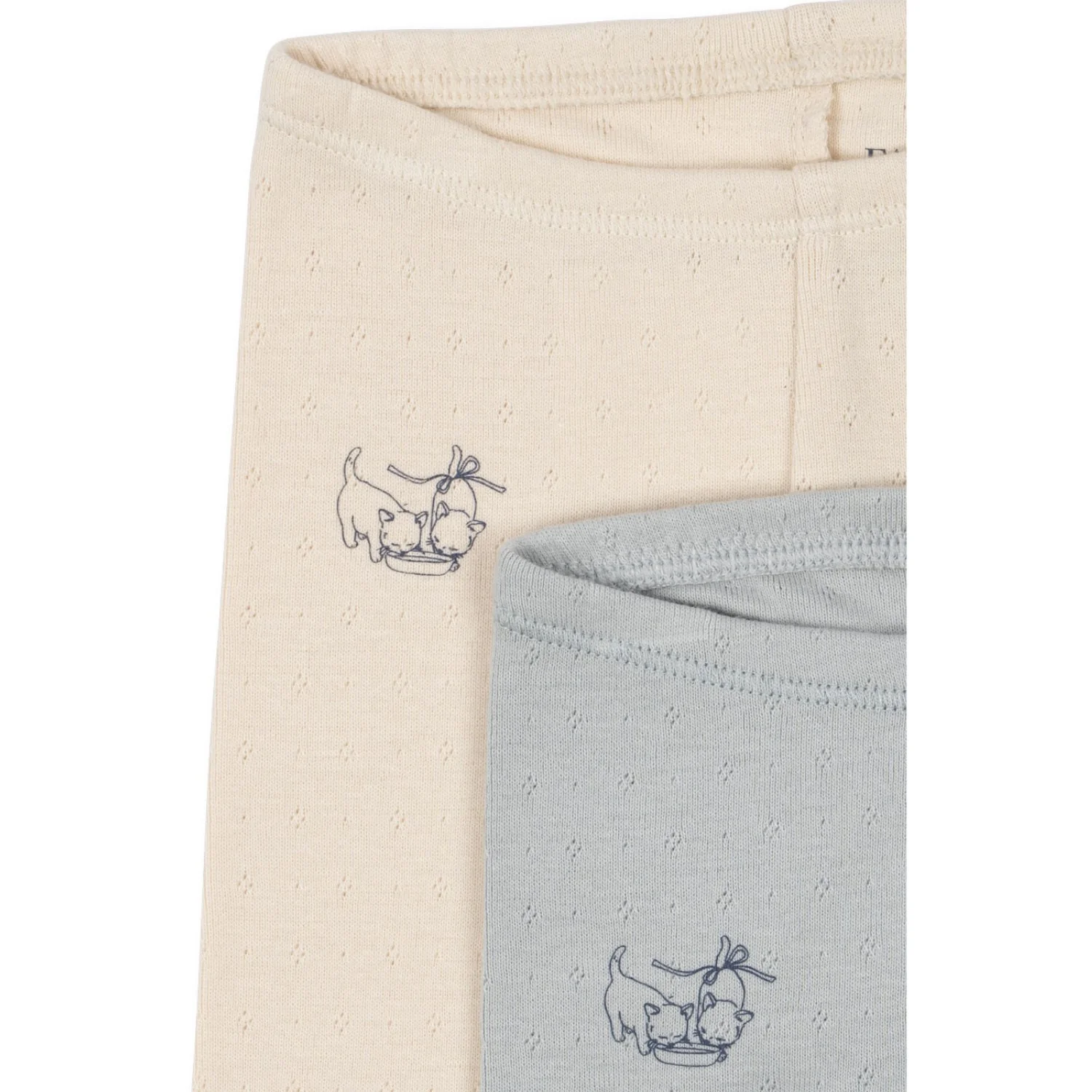 Konges Sløjd Buttercream/Pearl Blue Fanga Perla 2 Pack Pants Ocs - Image 3
