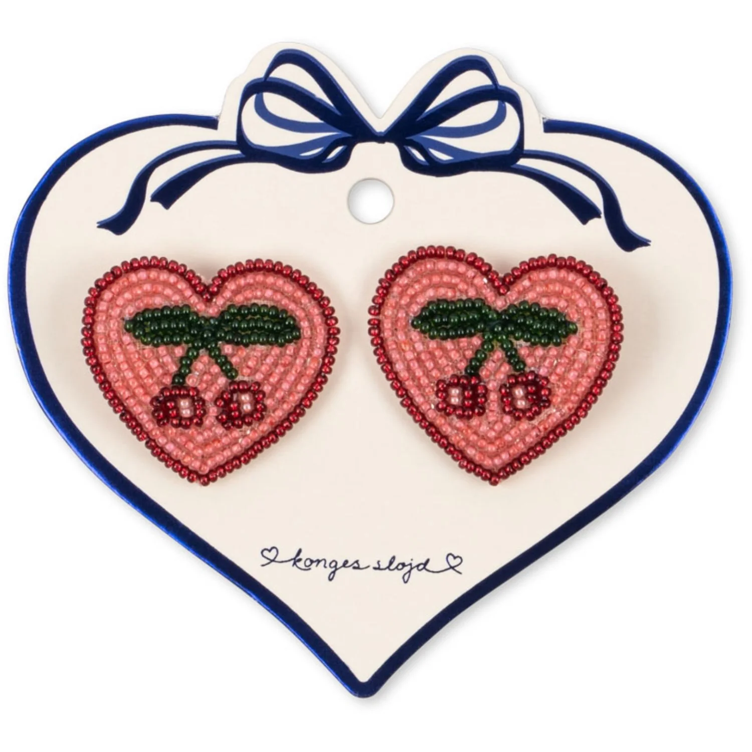 Konges Sløjd Cherry 2 Pack Heart Hair Clips - Image 5