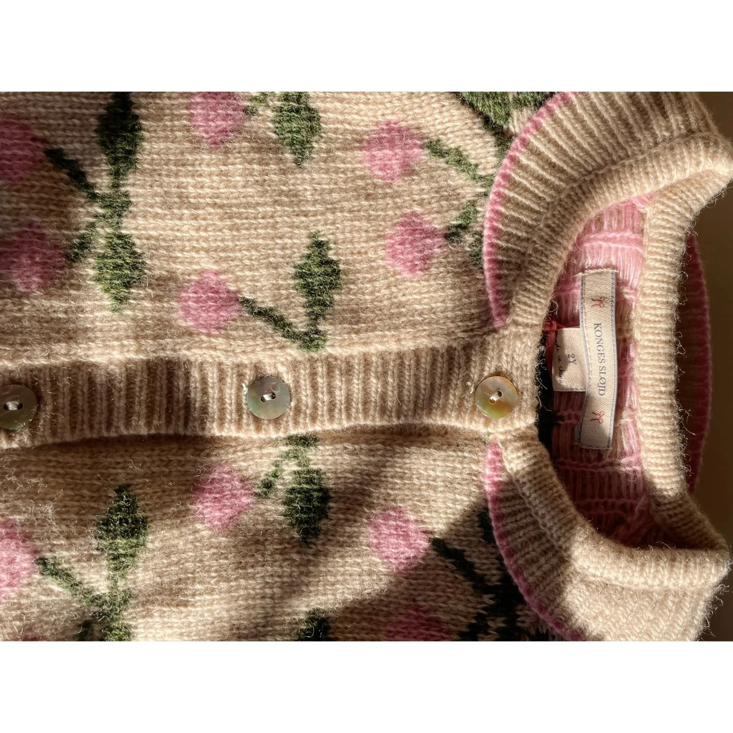 Konges Sløjd Cherry Belou Knit Collar Cardigan - Image 2