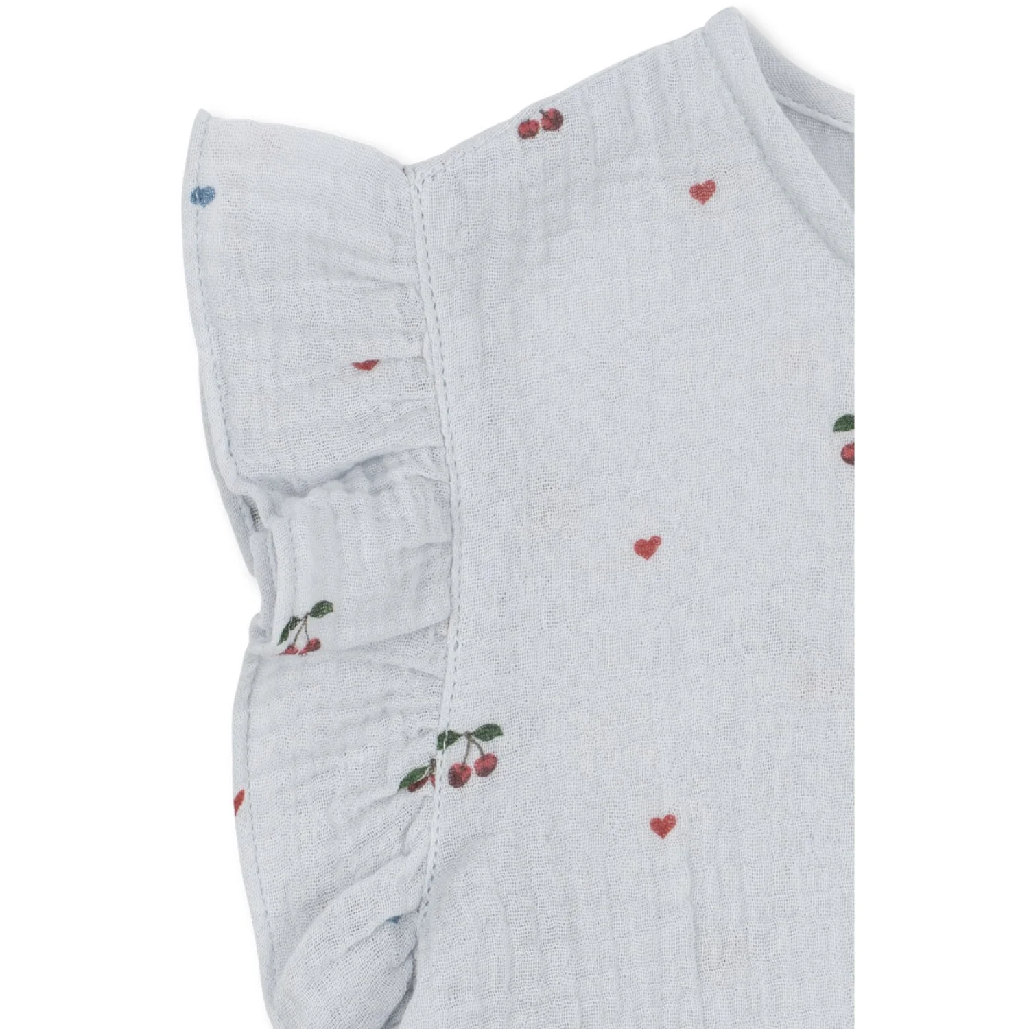 Konges Sløjd Cherry Blue Coeur Coco Top Gots - Image 3