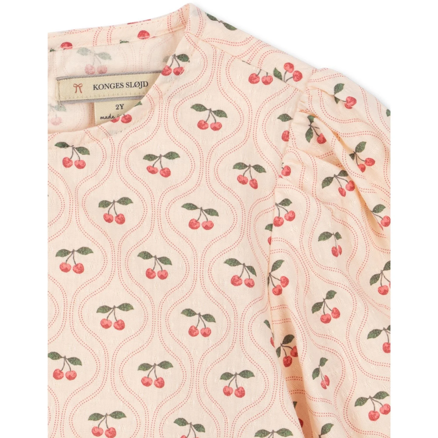 Konges Sløjd Cherry Pink Motif Cianna Blouse GOTS - Image 3