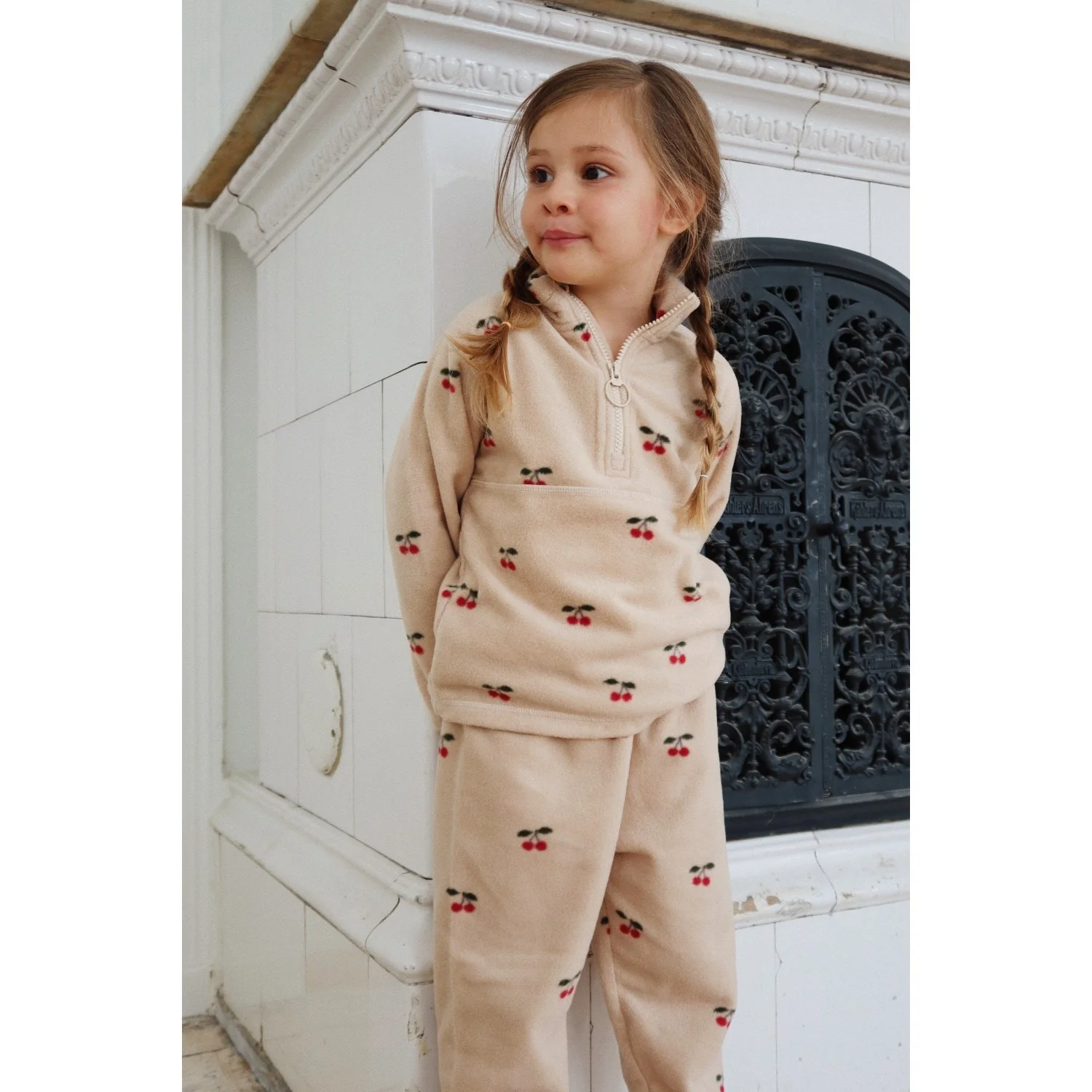 Konges Sløjd x Luksusbaby Cherry Tavi Fleece Sweatshirt Grs - Image 3