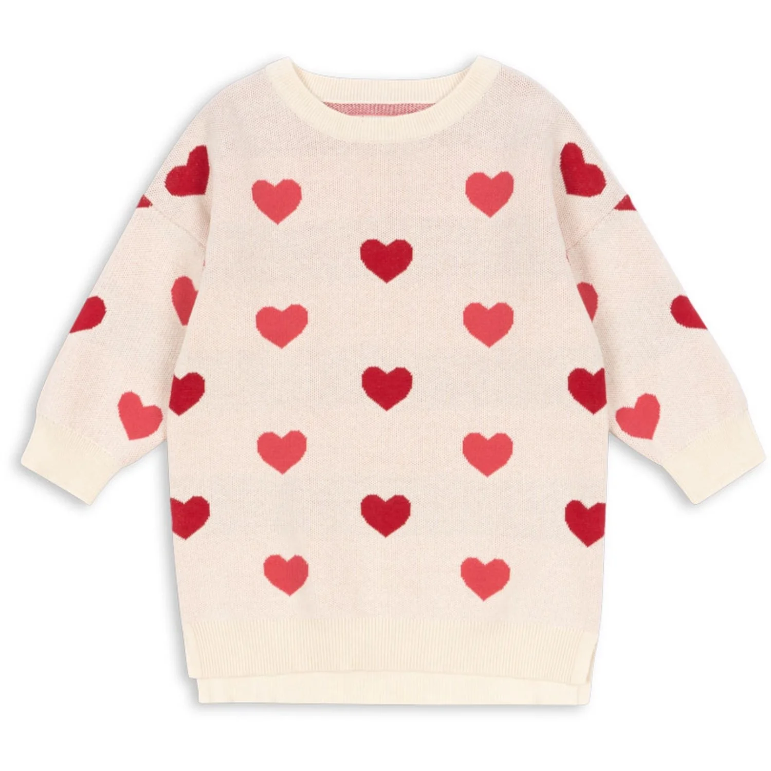 Konges Sløjd Coeur Coloré Duo Pink Lapis Knit Dress GOTS