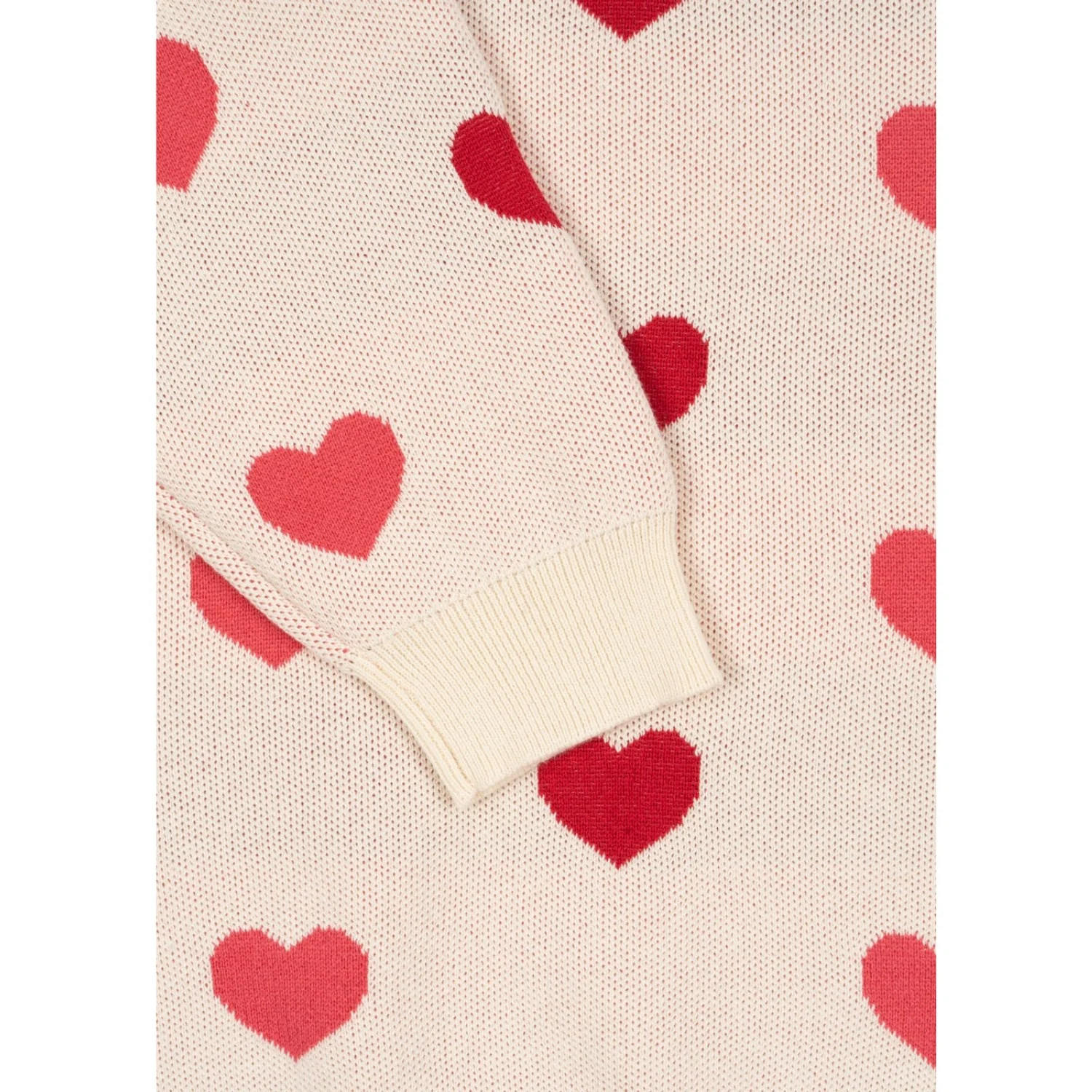 Konges Sløjd Coeur Coloré Duo Pink Lapis Knit Dress GOTS - Image 2