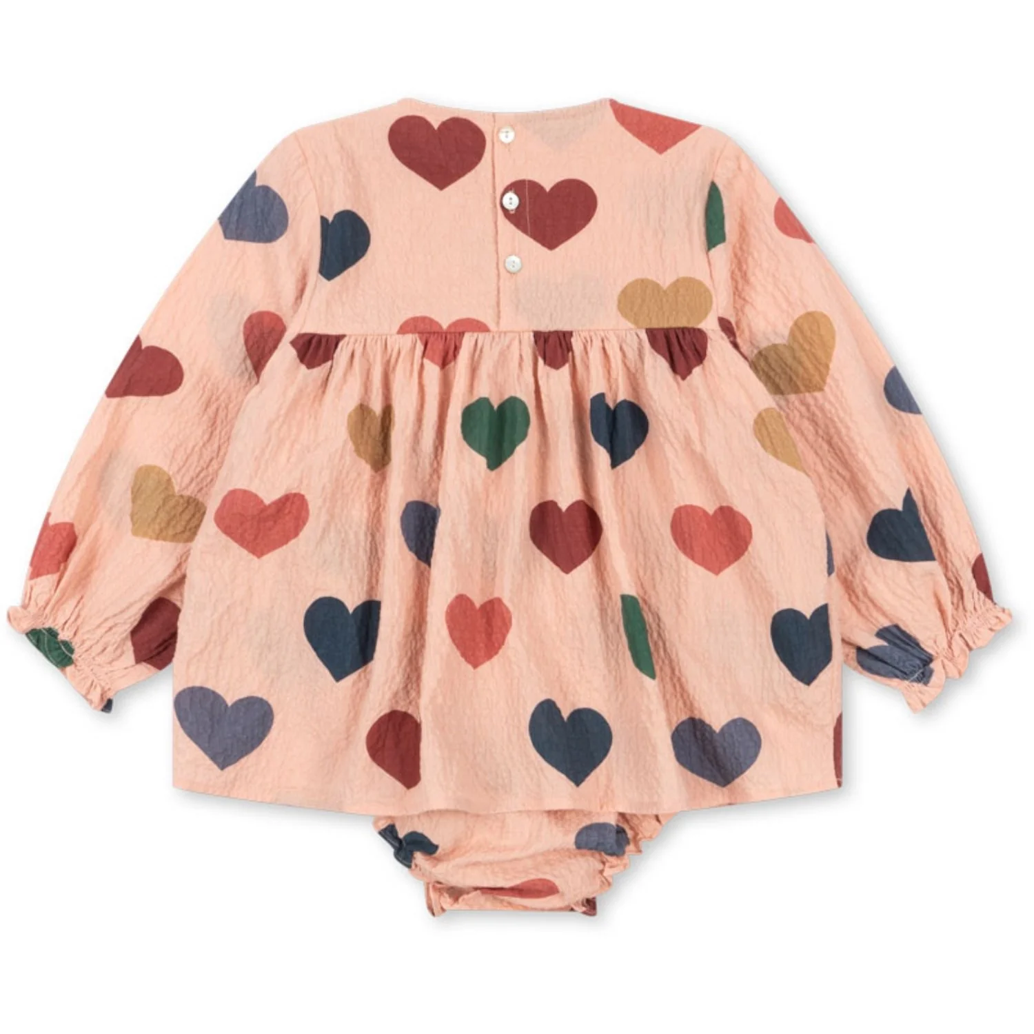 Konges Sløjd Coeur Rose Coloré Elin Romper GOTS - Image 5
