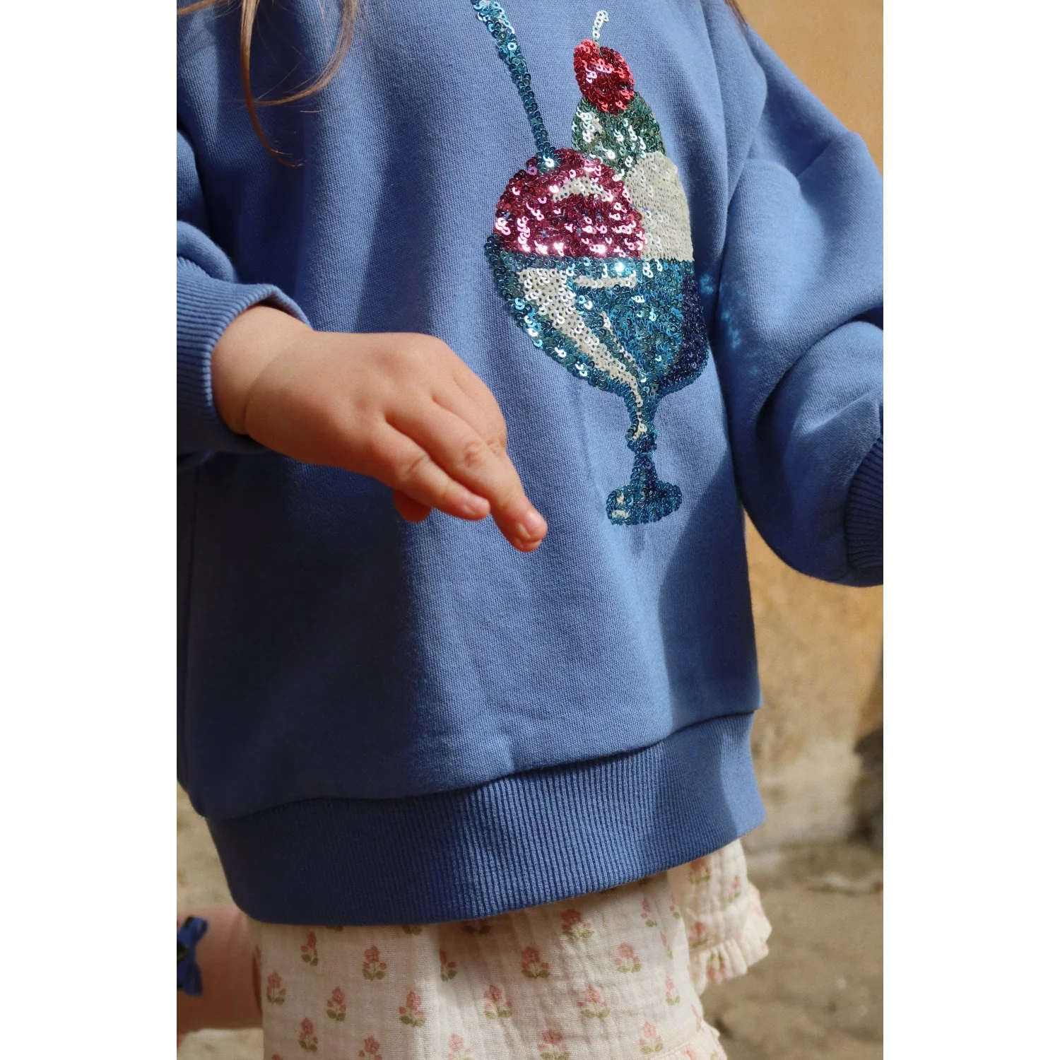 Konges Sløjd Colony Blue Loumilla Sweat Shirt Ocs - Image 2