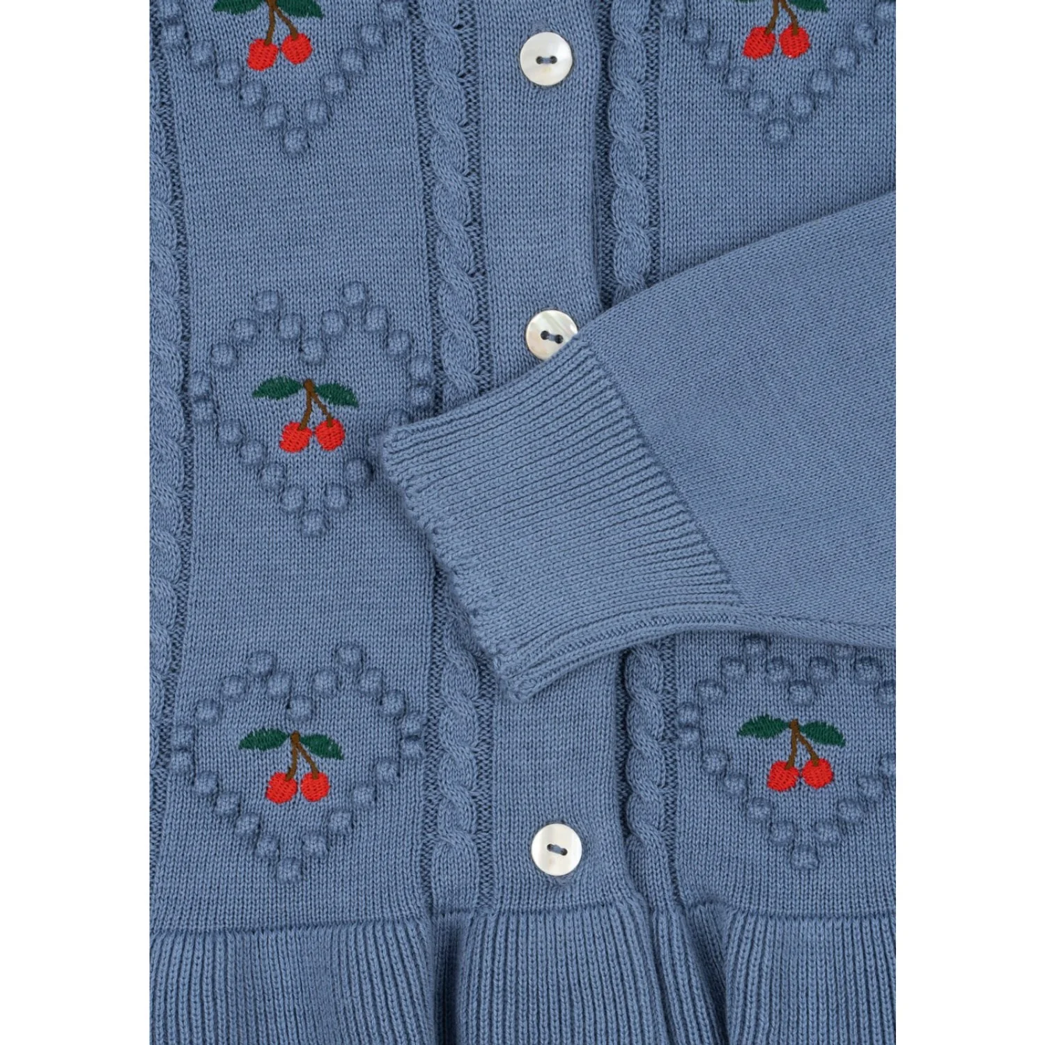 Konges Sløjd Country Blue Soleil Cardigan GOTS - Image 6