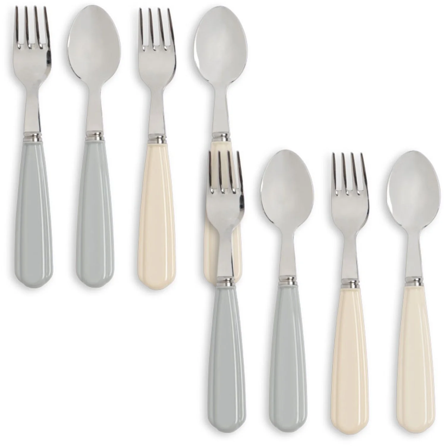 Konges Sløjd Creme/Onyx 8 Pack Cutlery
