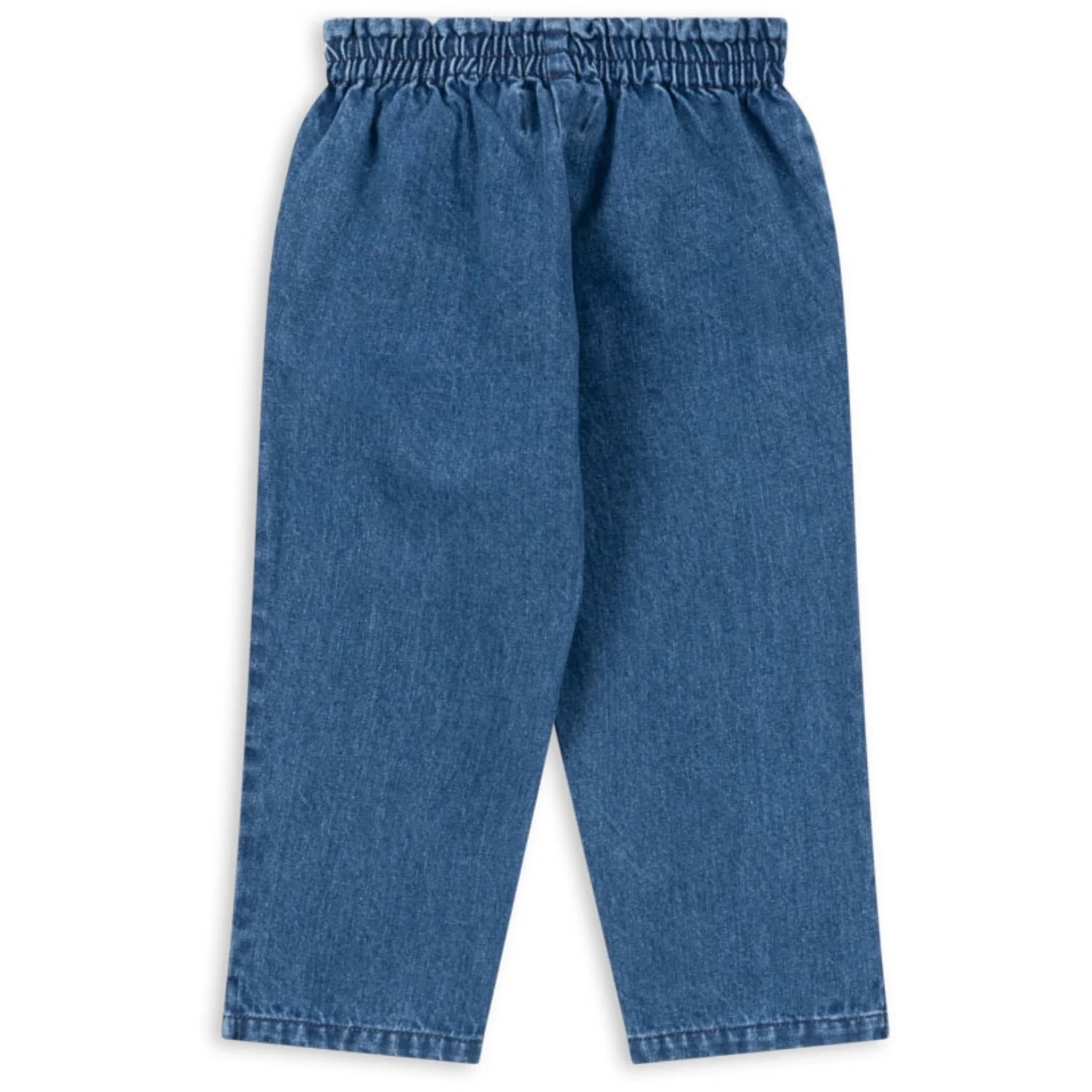 Konges Sløjd Denim Blue Magot Frill Pants GOTS - Image 4