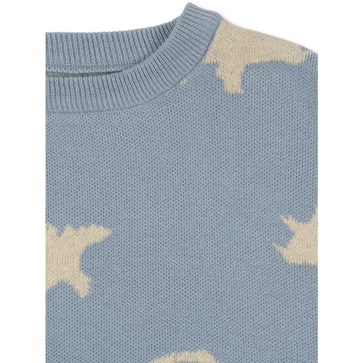 Konges Sløjd Dino Mist Lapis Knit Sweater GOTS - Image 3