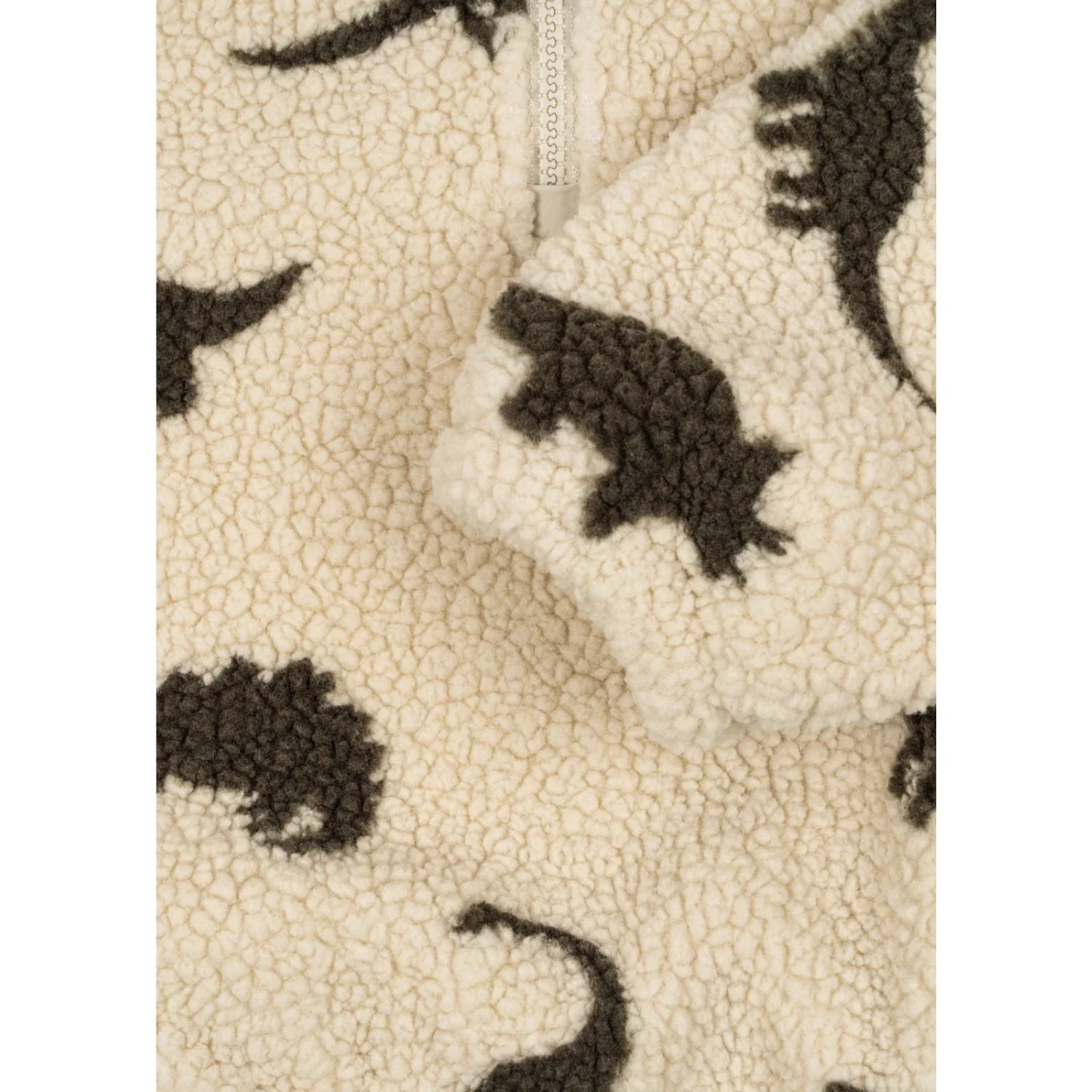 Konges Sløjd Dino Silhouette Jody Teddy Half Zip Grs - Image 2