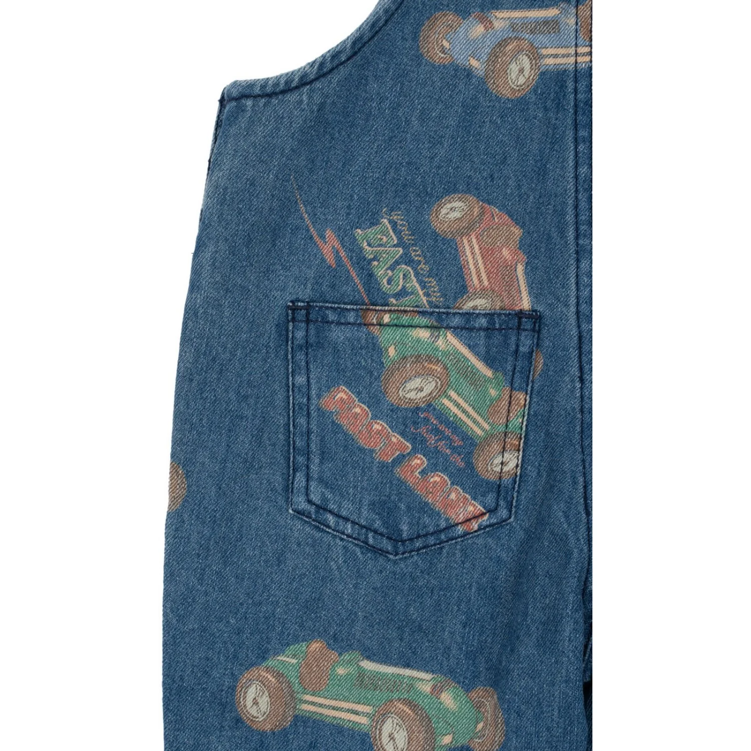 Konges Sløjd Fast Lane Magot Overalls Denim GOTS - Image 7