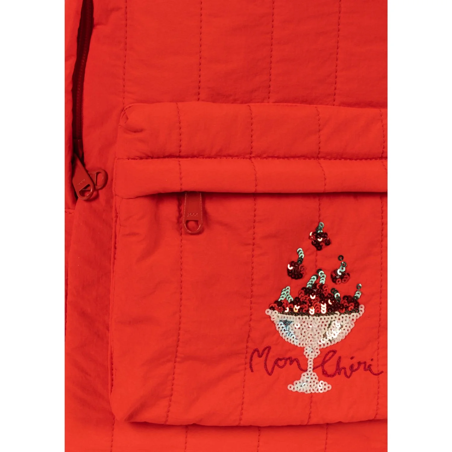 Konges Sløjd Fiery Red Juno Sequin Backpack - Image 6