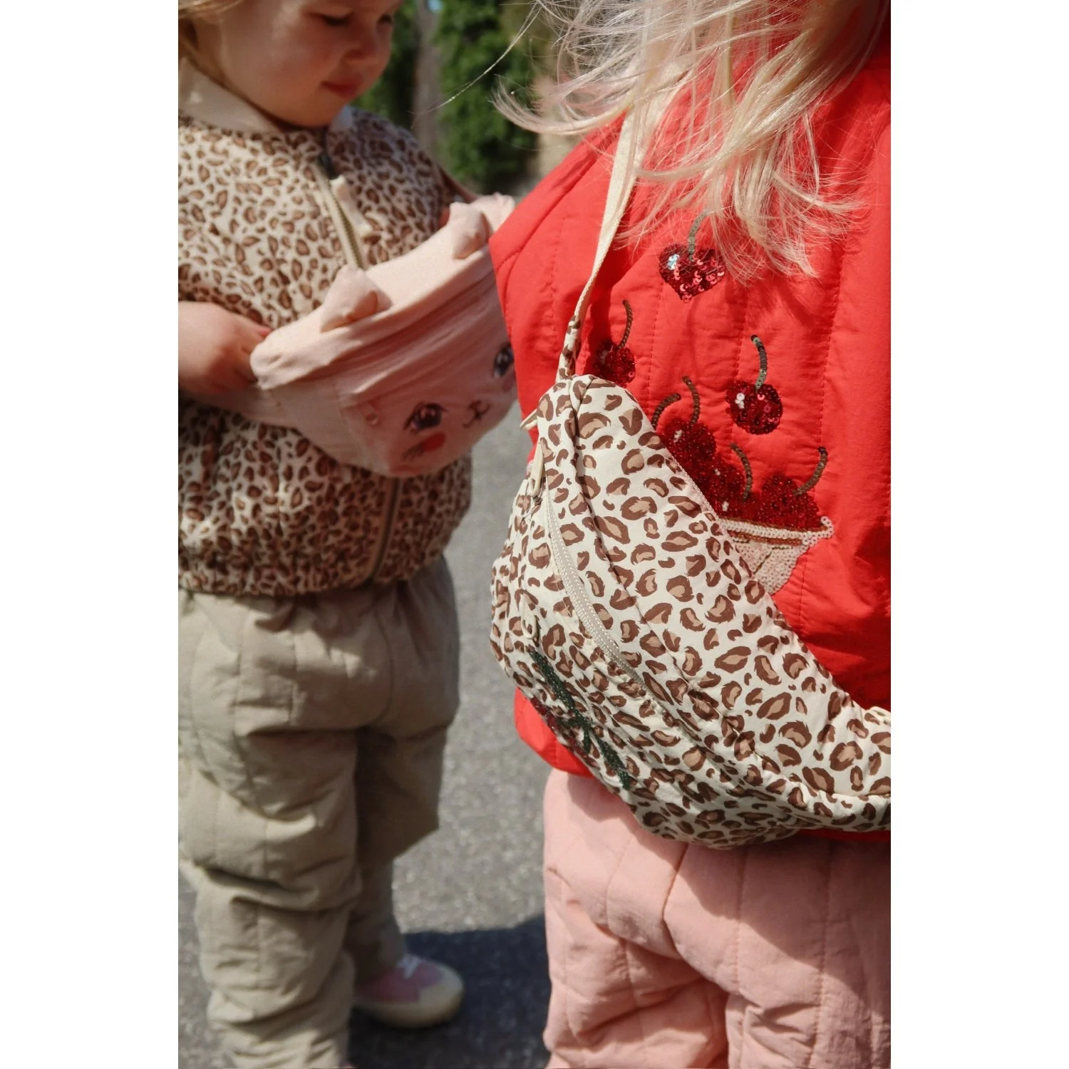 Konges Sløjd Fiery Red Juno Sequin Bomber Jacket - Image 3