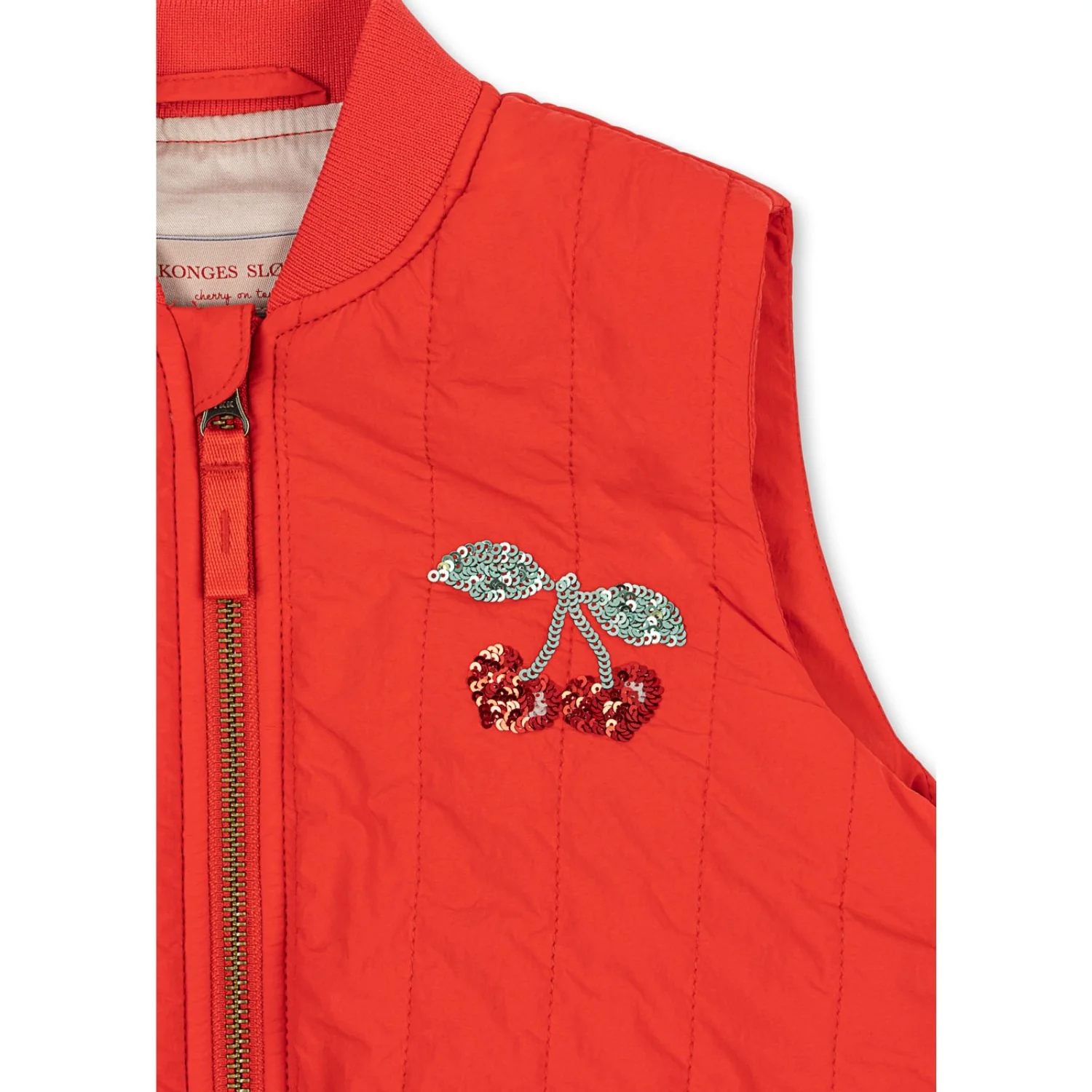 Konges Sløjd Fiery Red Juno Sequin Vest - Image 6