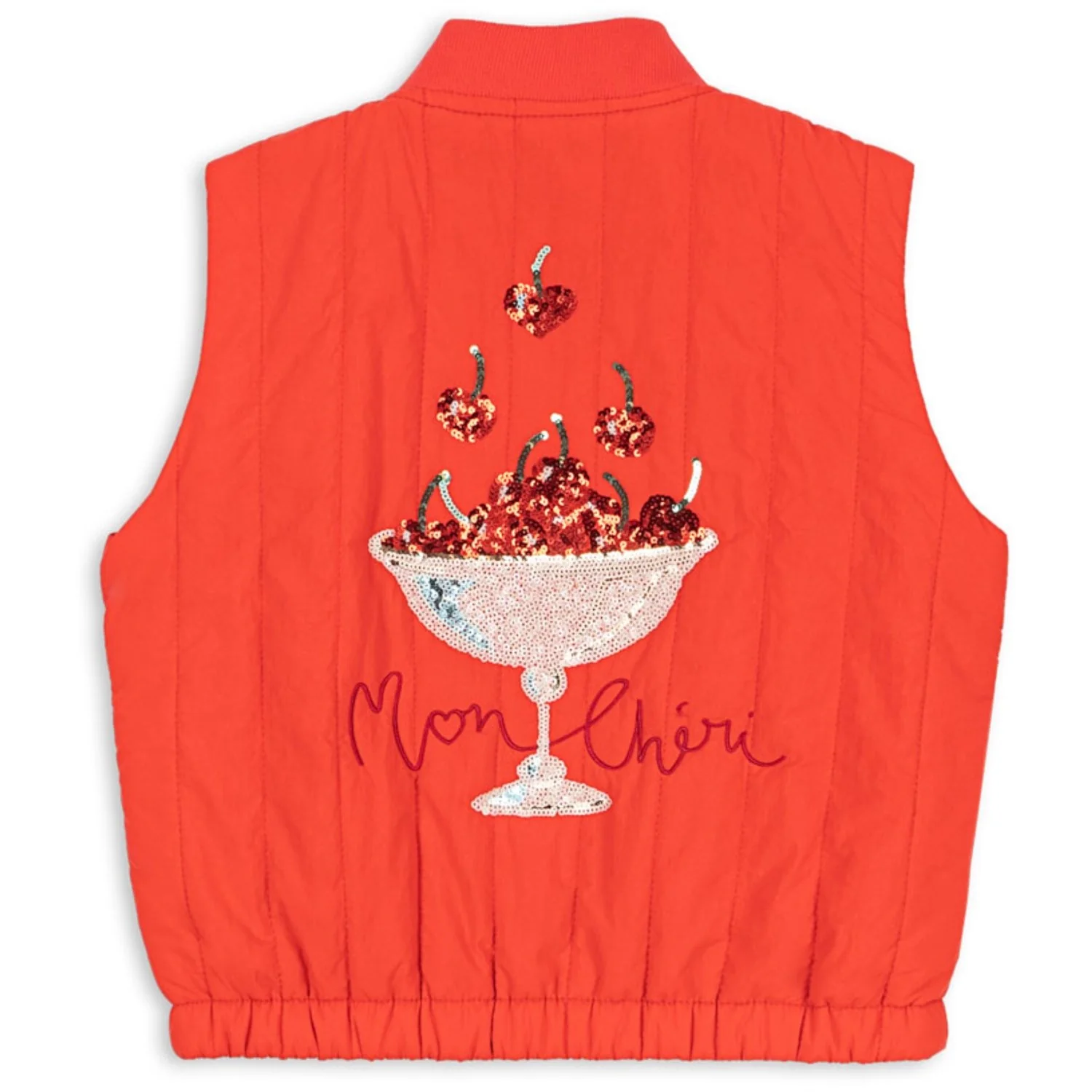 Konges Sløjd Fiery Red Juno Sequin Vest - Image 8
