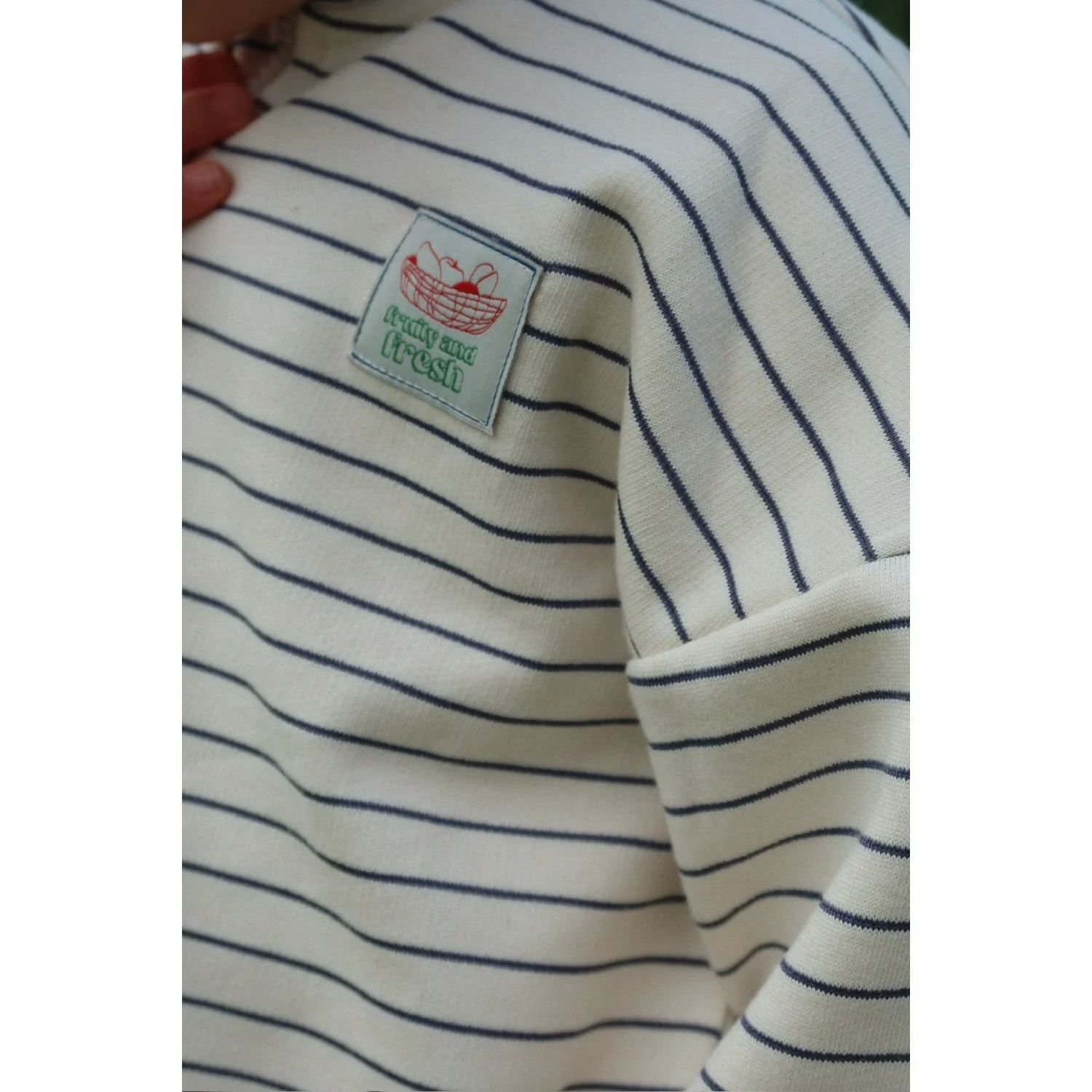 Konges Sløjd Flintstone Stripe Lou Stripe Half Zip Sweat Ocs - Image 3