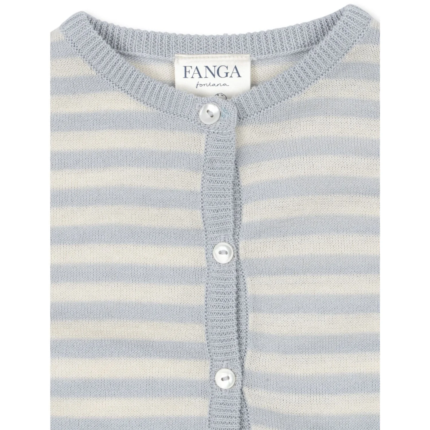 Konges Sløjd Fanga Gray Dawn Venti Knit Cardigan GOTS - Image 6