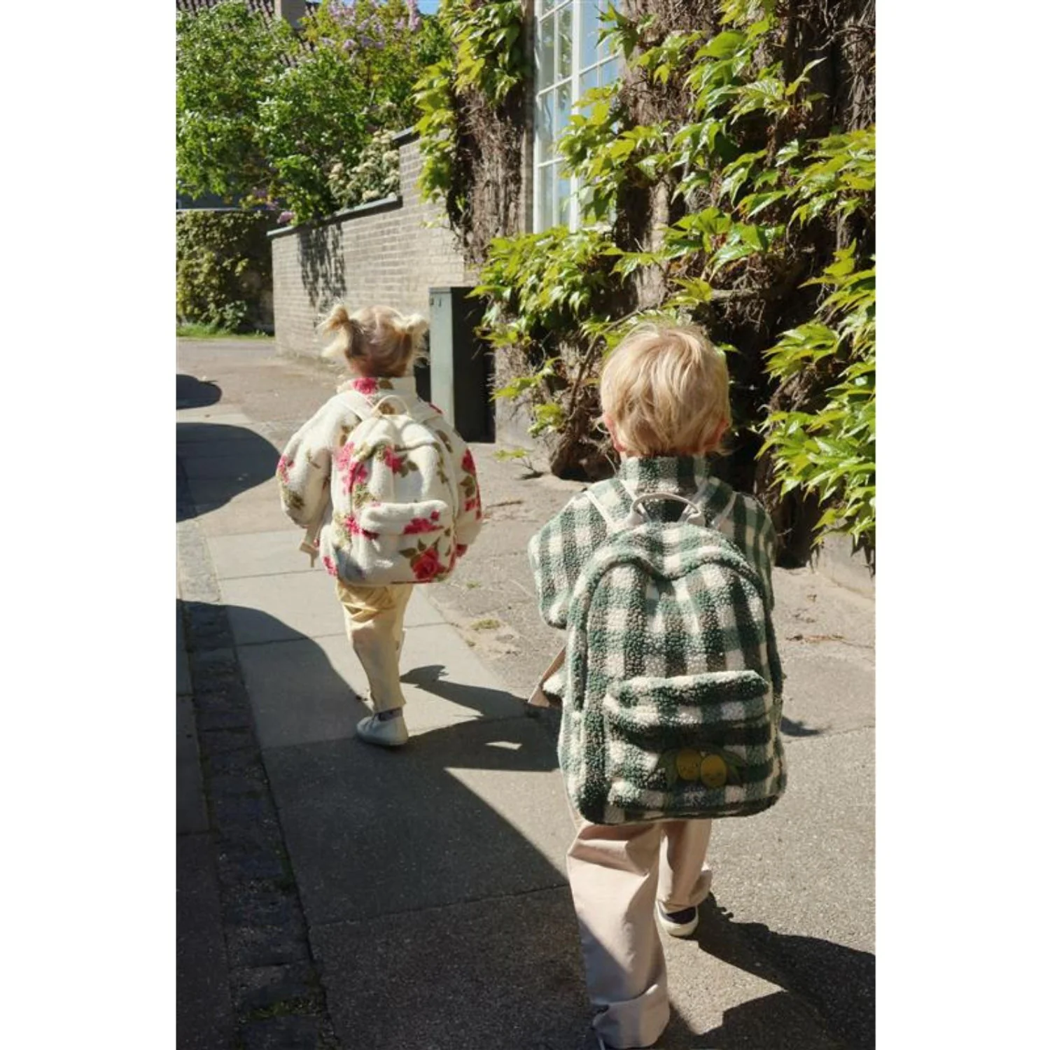 Konges Sløjd Green Check Jody Teddy Jacket Grs - Image 2