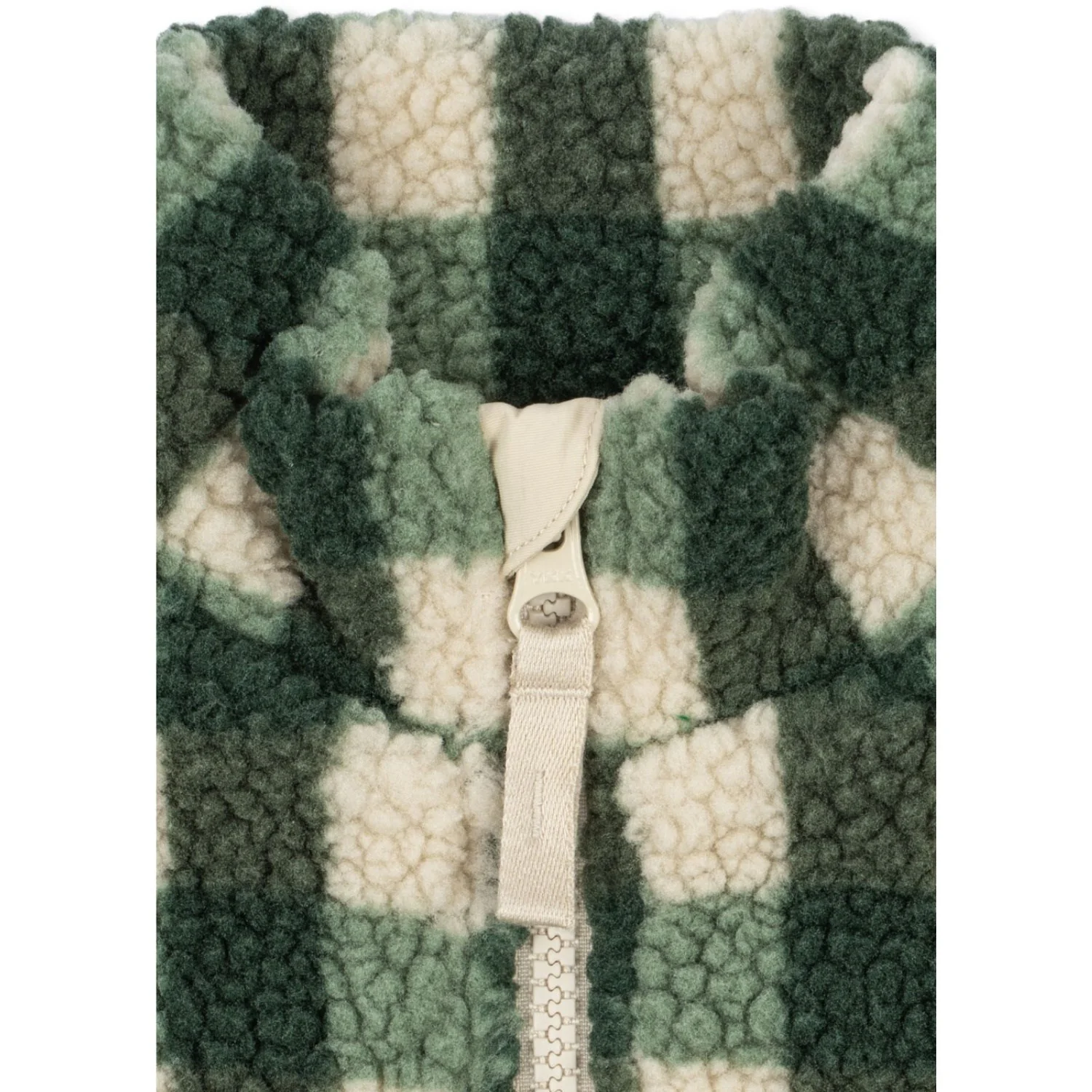 Konges Sløjd Green Check Jody Teddy Jacket Grs - Image 5