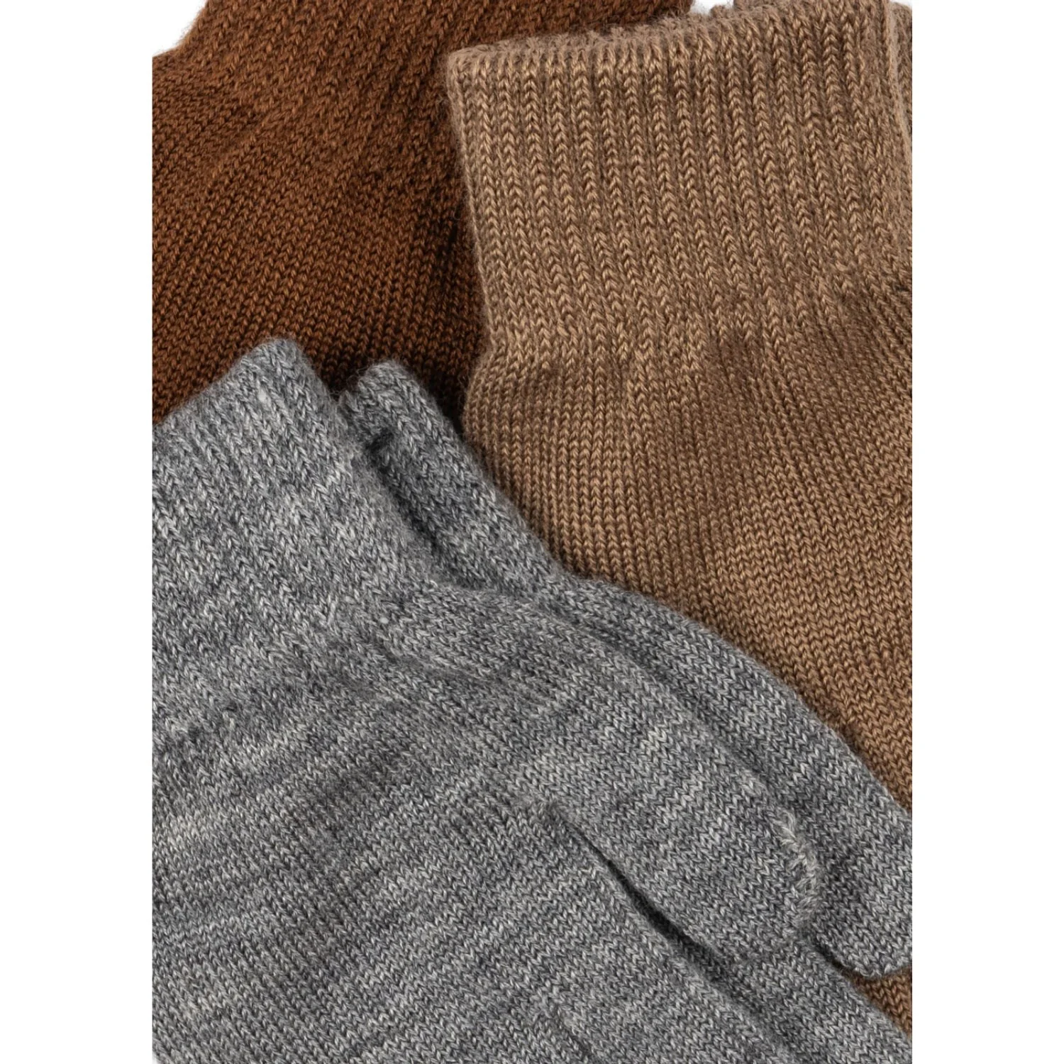 Konges Sløjd Grey Melange/Beige/Brown 3 Pack Filla Gloves - Image 2