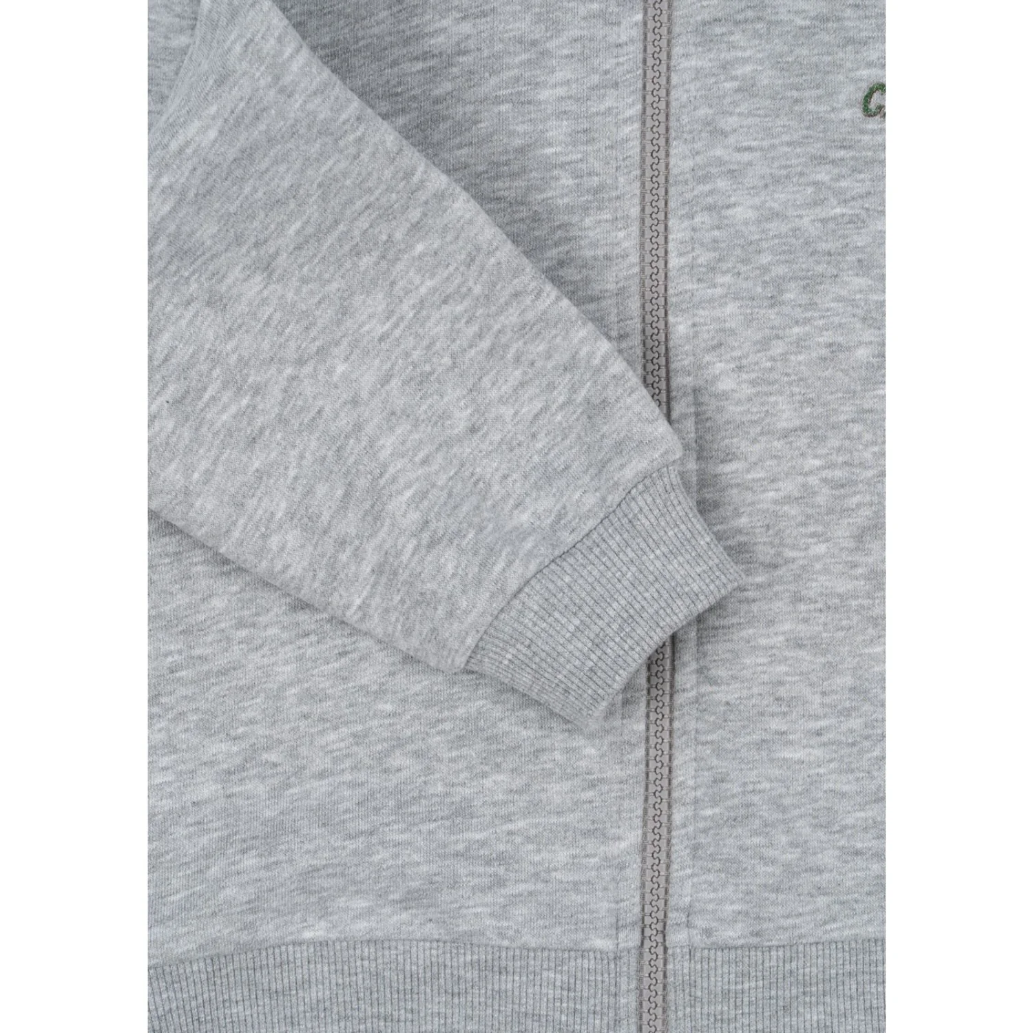 Konges Sløjd Grey Melange Lou Sweat Zip Hood Ocs - Image 3
