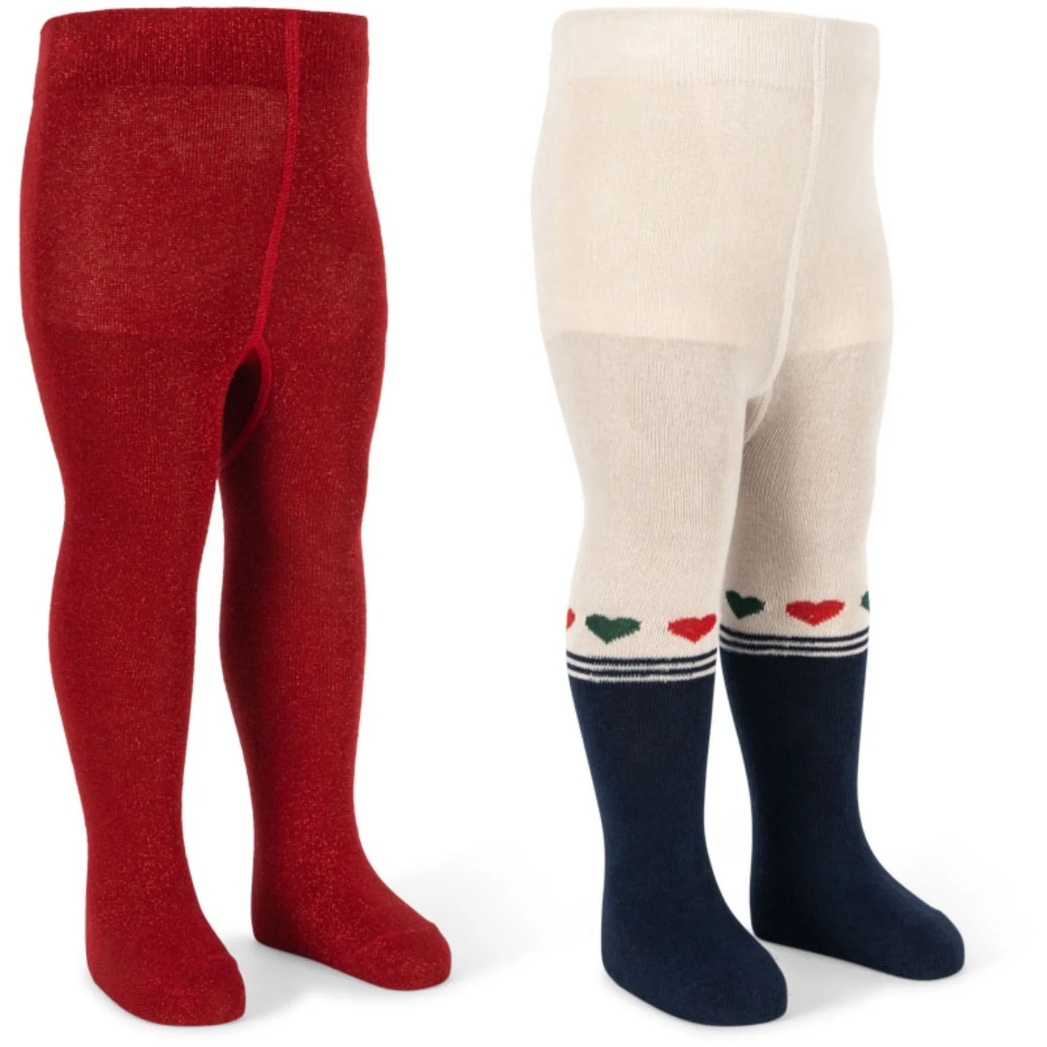Konges Sløjd Heart Mix 2 Pack Lurex Tights - Image 5