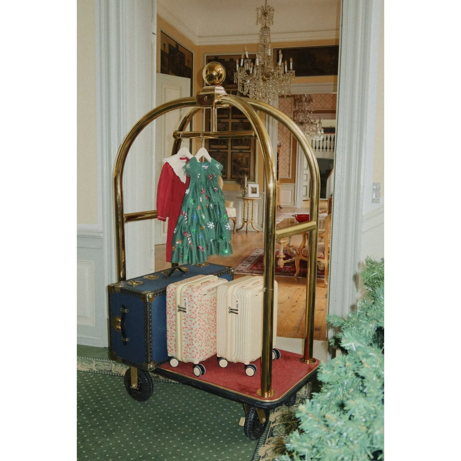 Konges Sløjd Hunter Green Yvonne Christmas Dress - Image 5