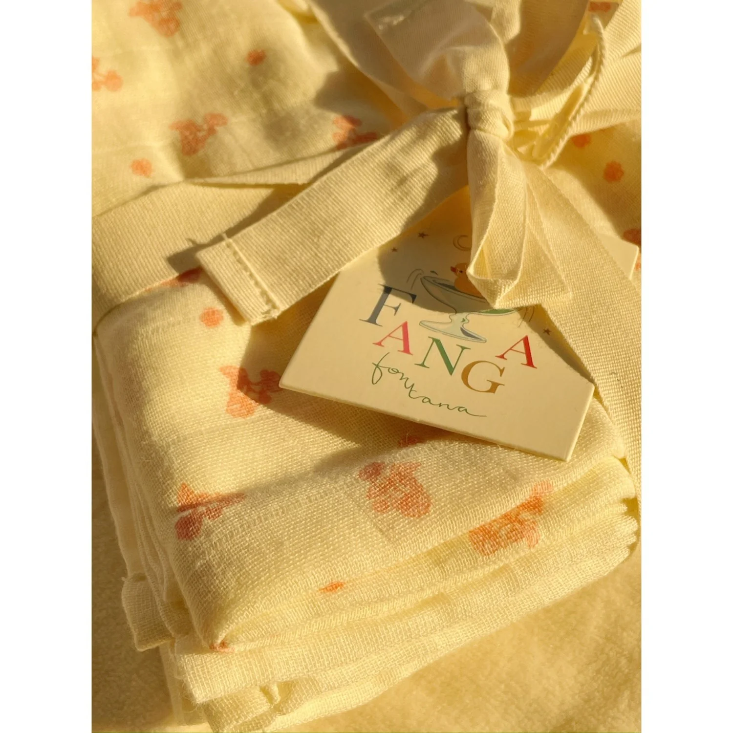 Konges Sløjd Fanga Ilmia Bellini 3 Pack Muslin Cloth GOTS - Image 4