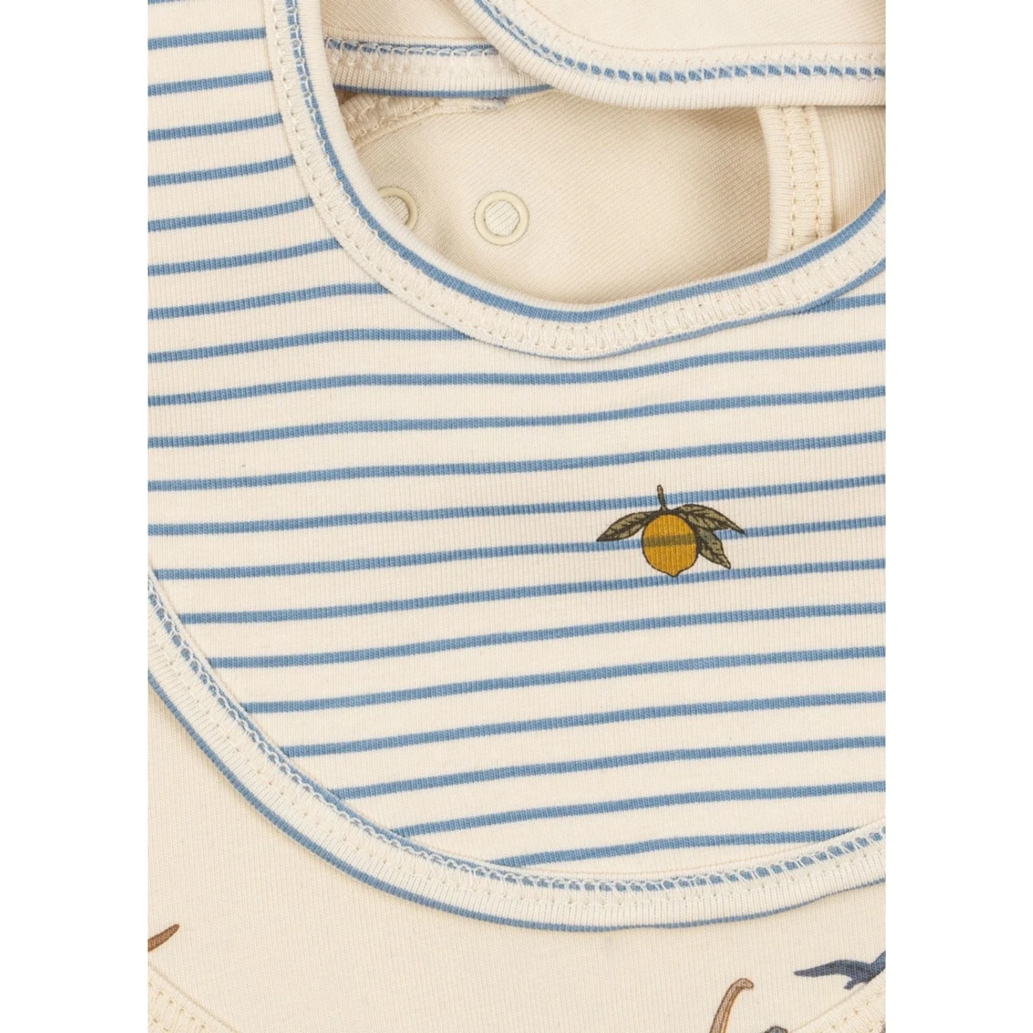 Konges Sløjd Kubi/Stripe Bluie Basic 2 Pack Bib - Image 2