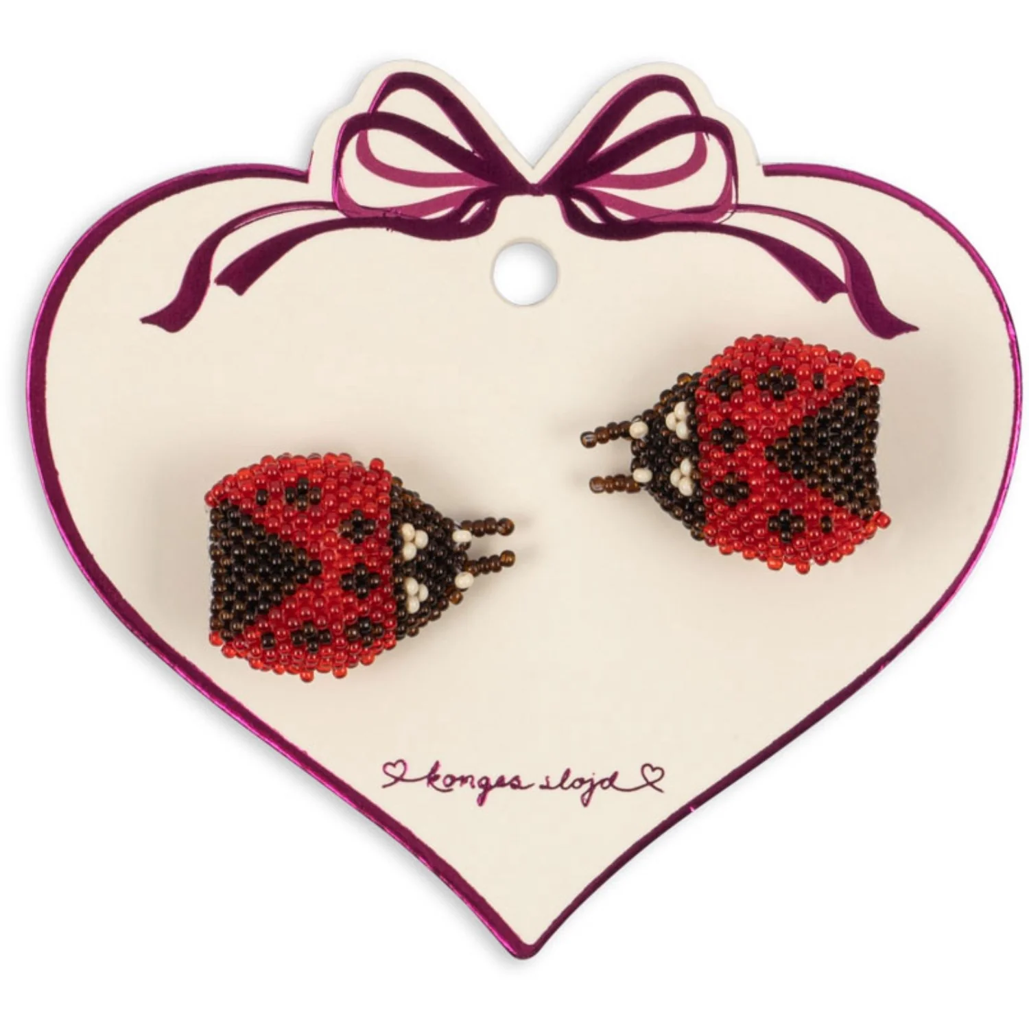 Konges Sløjd Ladybug 2 Pack Ladybug Beaded Hair Clip - Image 2