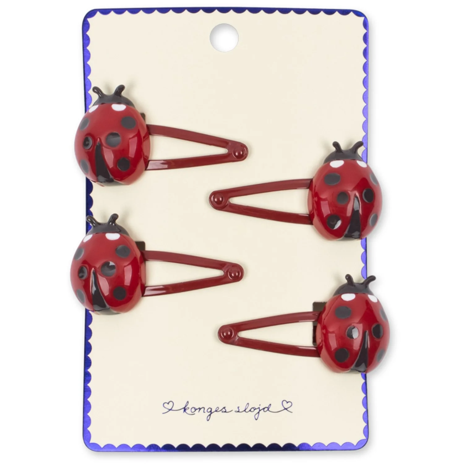 Konges Sløjd Ladybug Ladybug 4 Pack Hair Clips - Image 4