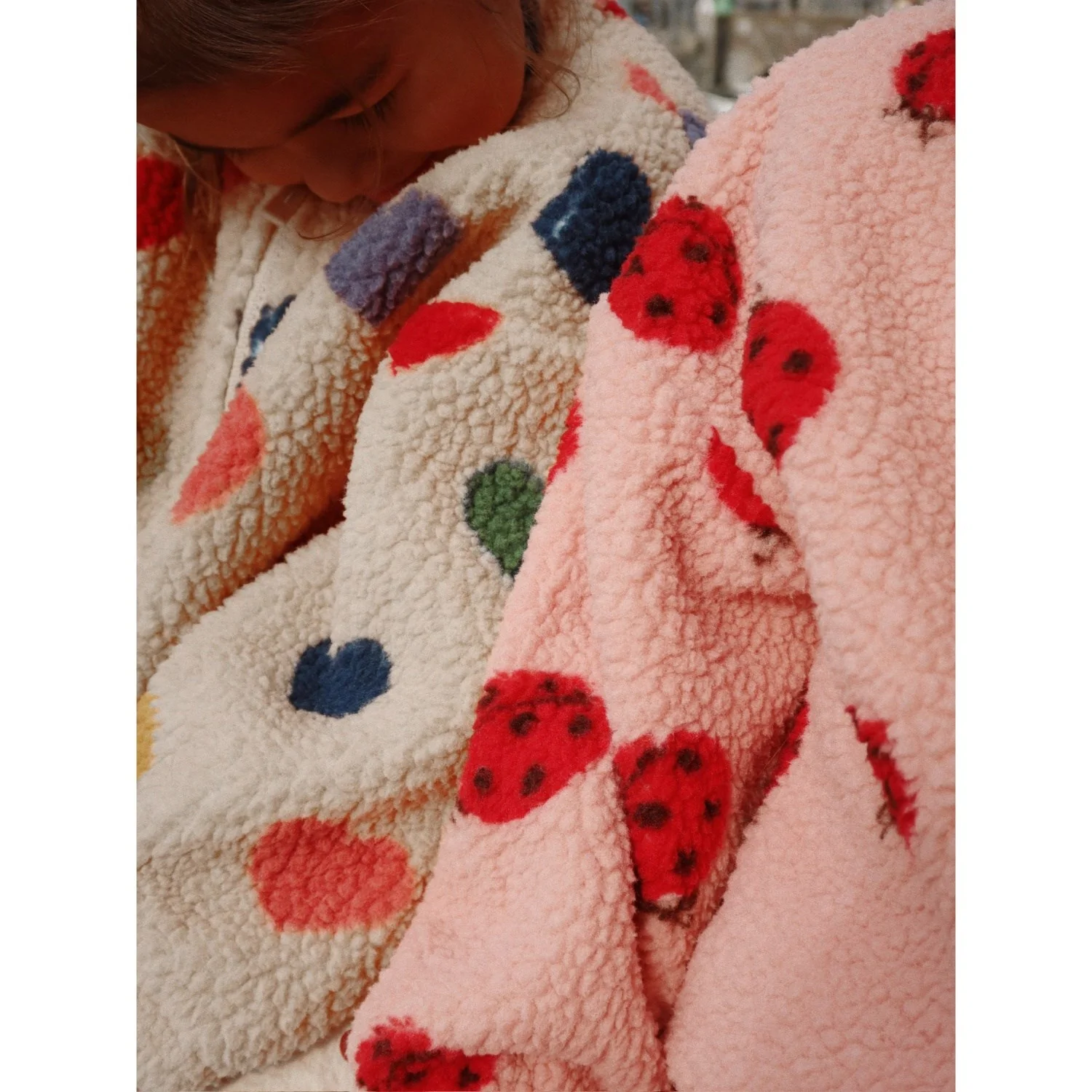 Konges Sløjd Ladybug Pink Jody Teddy Jacket Grs - Image 5