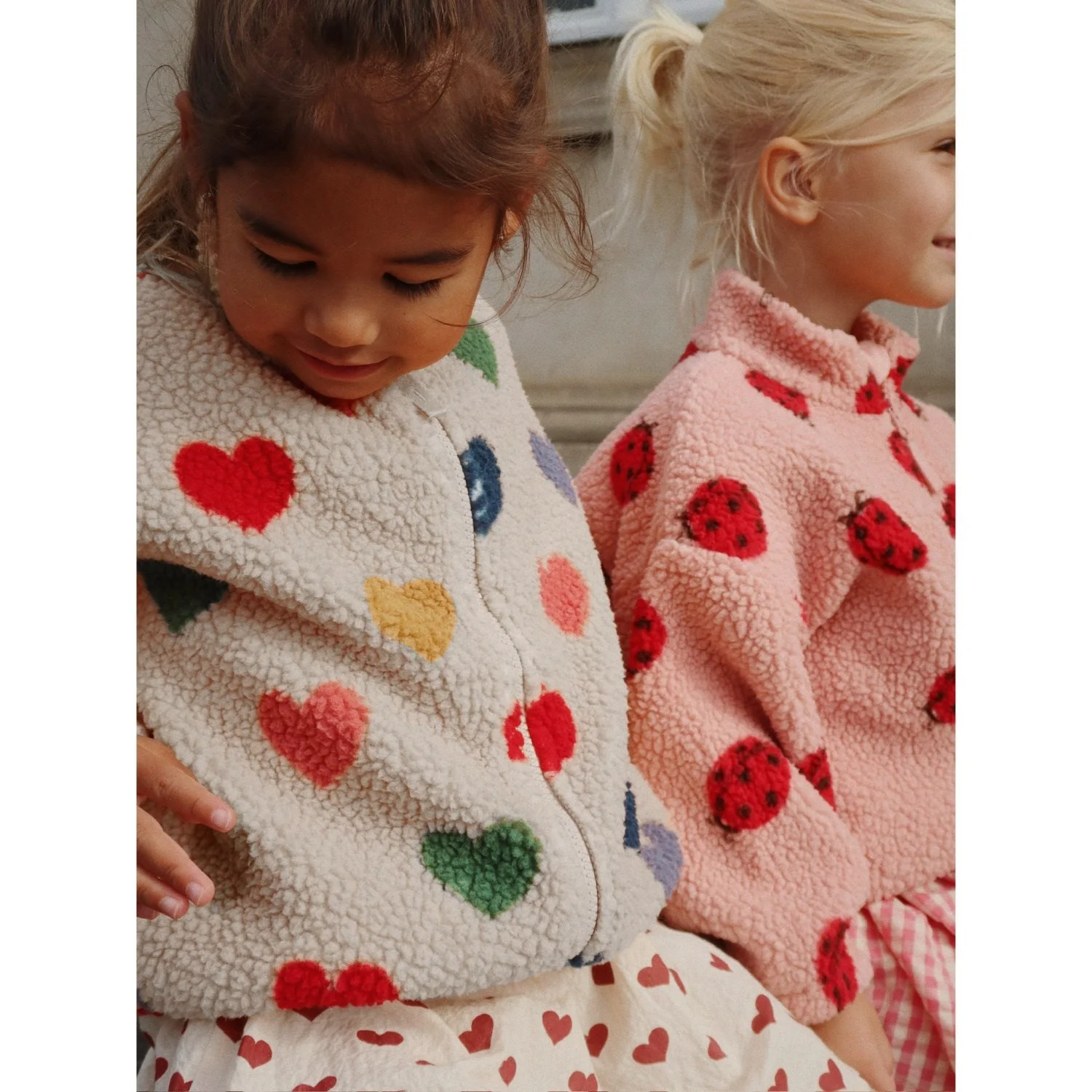 Konges Sløjd Ladybug Pink Jody Teddy Jacket Grs - Image 7