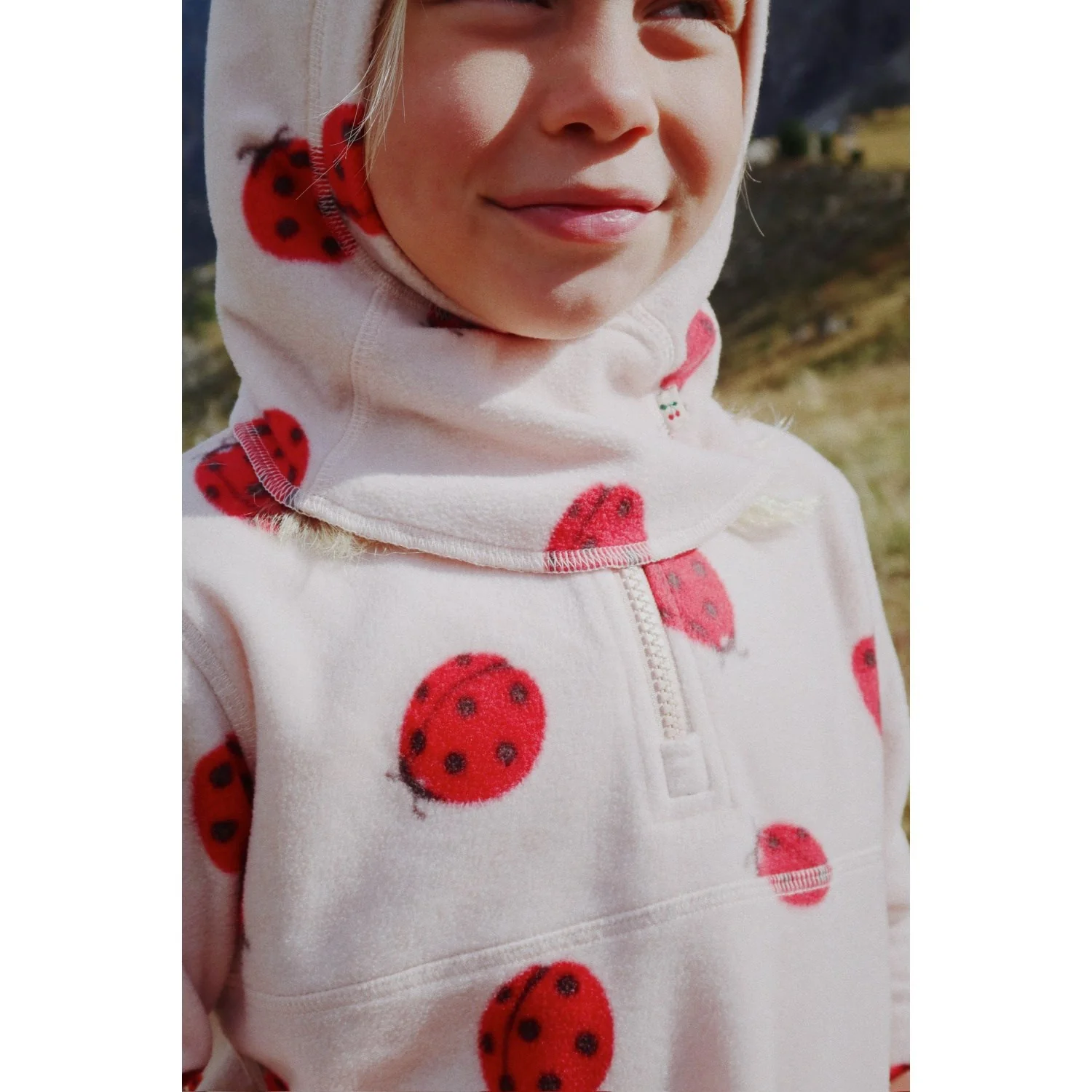 Konges Sløjd Ladybug Tavi Fleece Balaclava Grs - Image 3