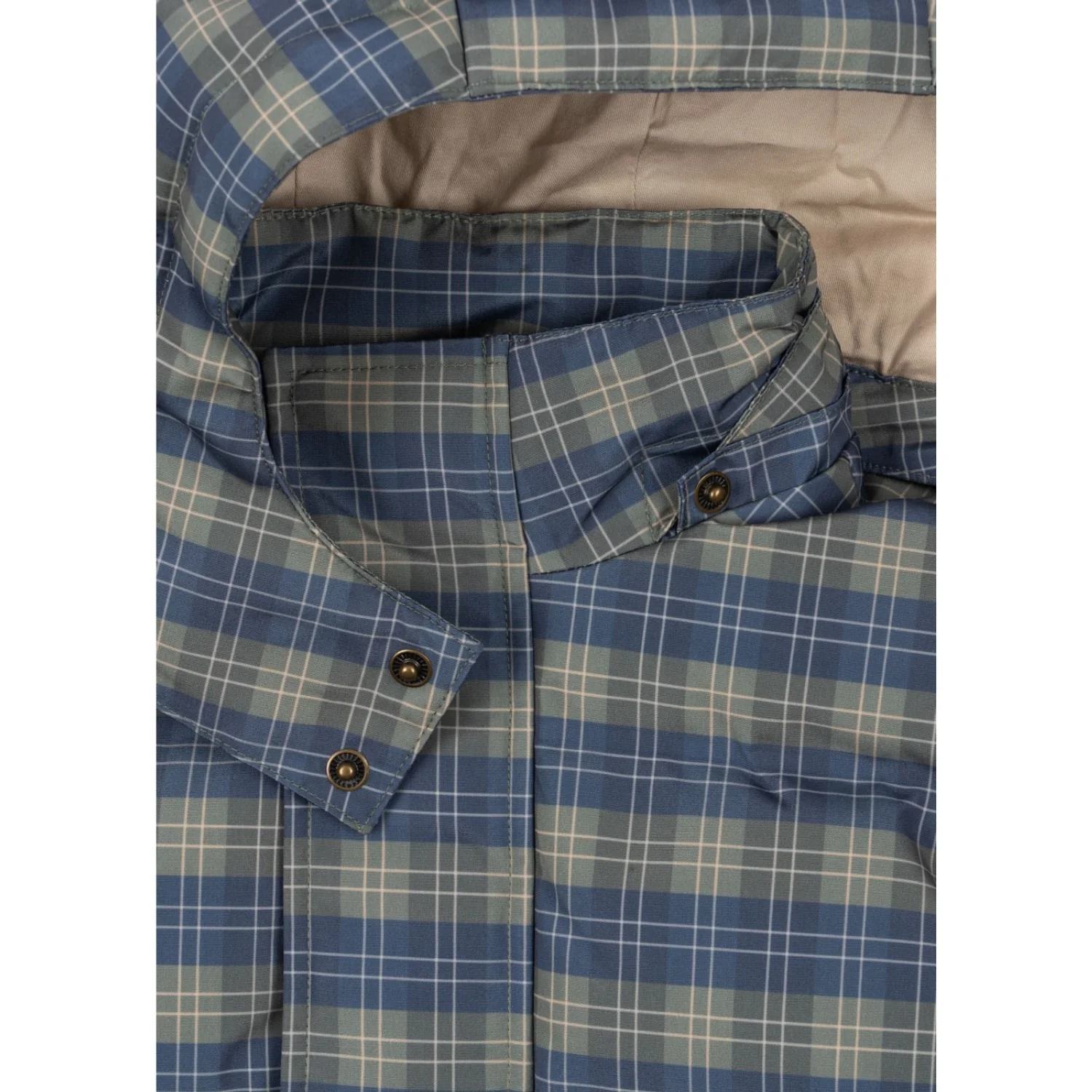 Konges Sløjd Laurel Blue Check Magnum Down Jacket Print Grs - Image 5